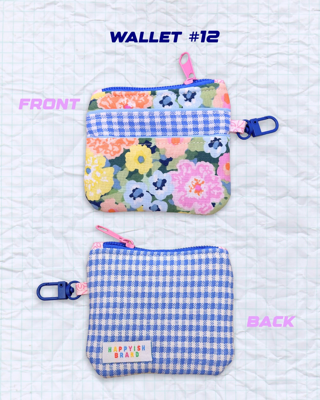 OOAK Keychain Wallets - Handmade Fabric Card Wallet