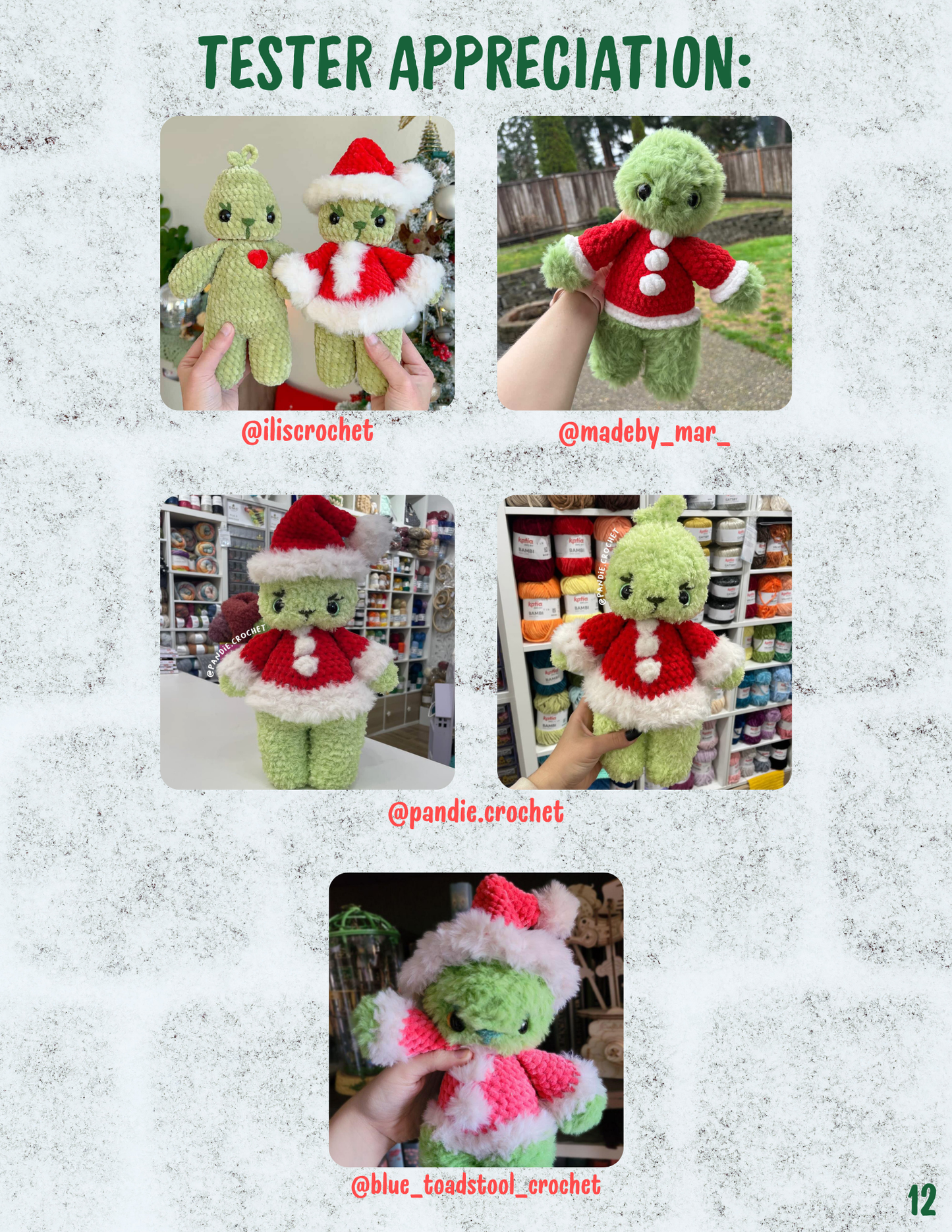 DIGITAL PATTERN: Grumpy Green Boy - PDF Christmas Crochet Pattern
