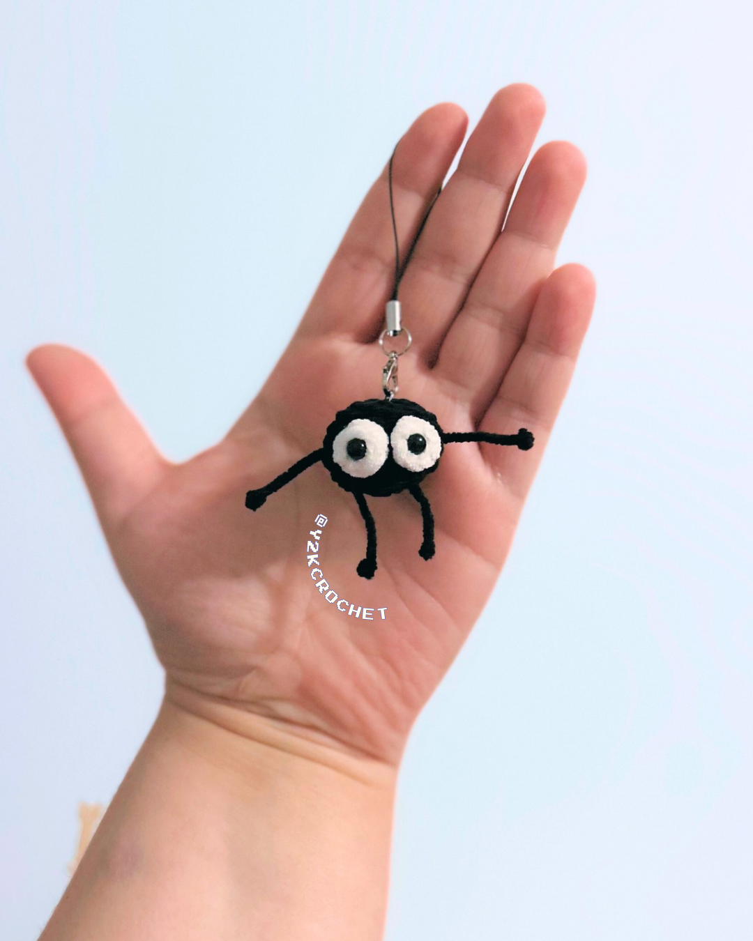 Crochet Soot Sprite Plushie - Studio Ghibli Bag Charm / Phone Charm