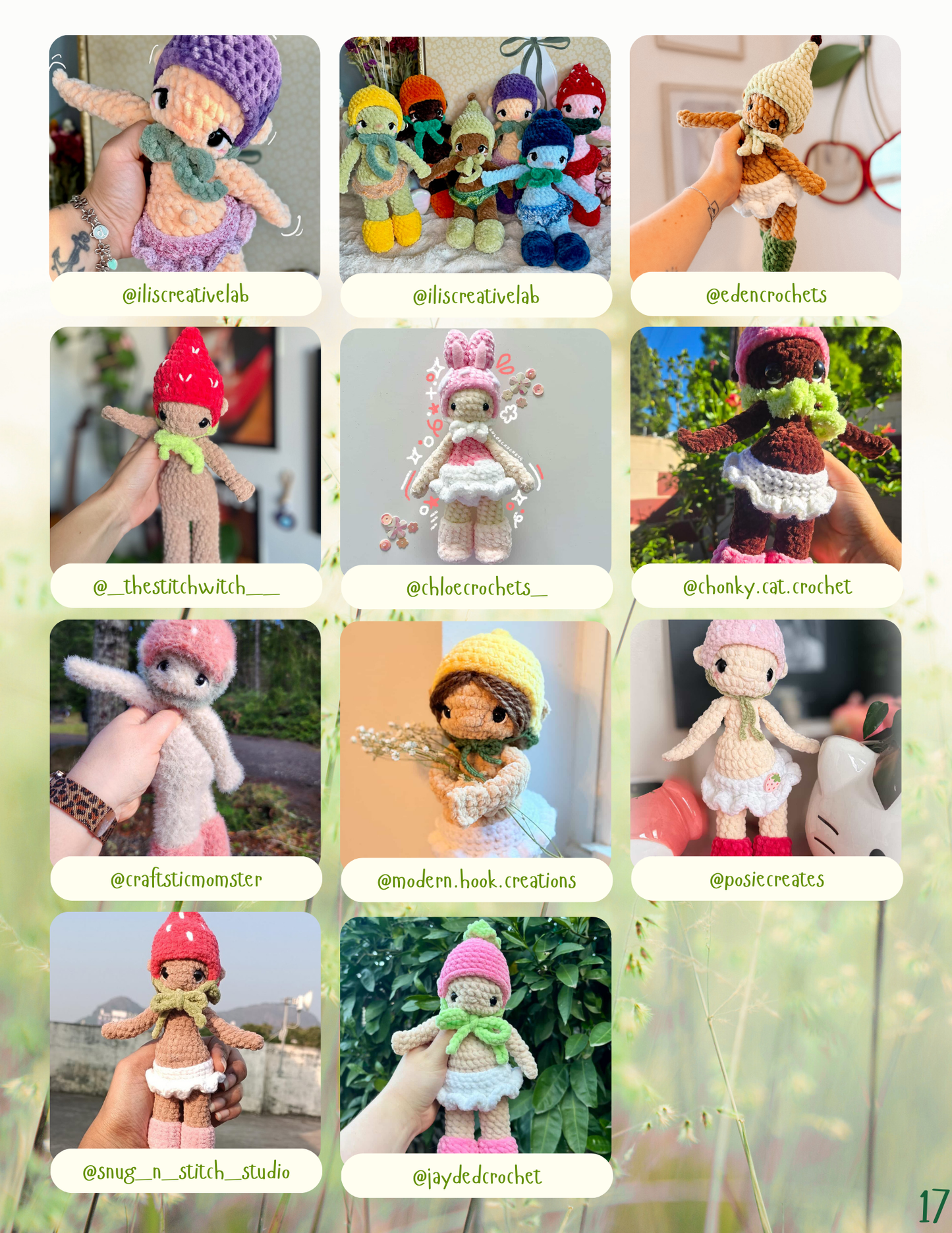 DIGITAL PATTERN: Button Babies - PDF Crochet Pattern