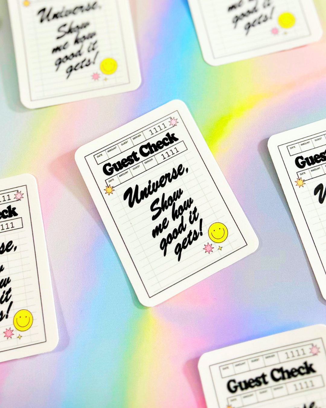 Universe, Show Me How Good it Gets - Guest Check Sticker