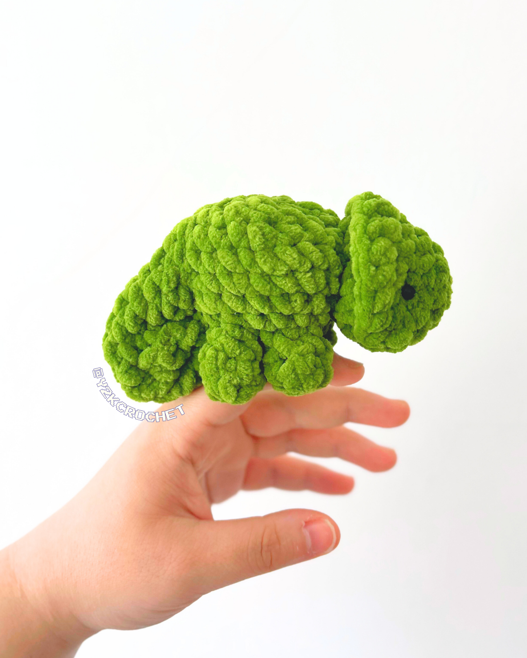 Cosmo the Chameleon - Handmade Crochet Plush