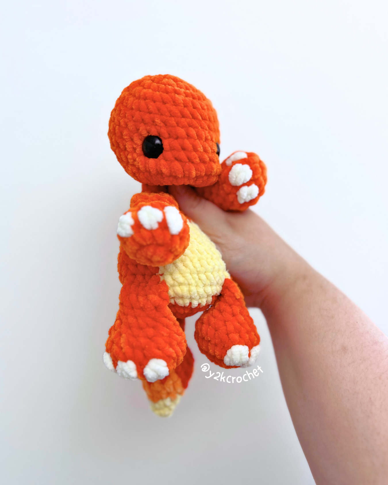 Ember Fire Lizard Plushie - Crochet Plushie