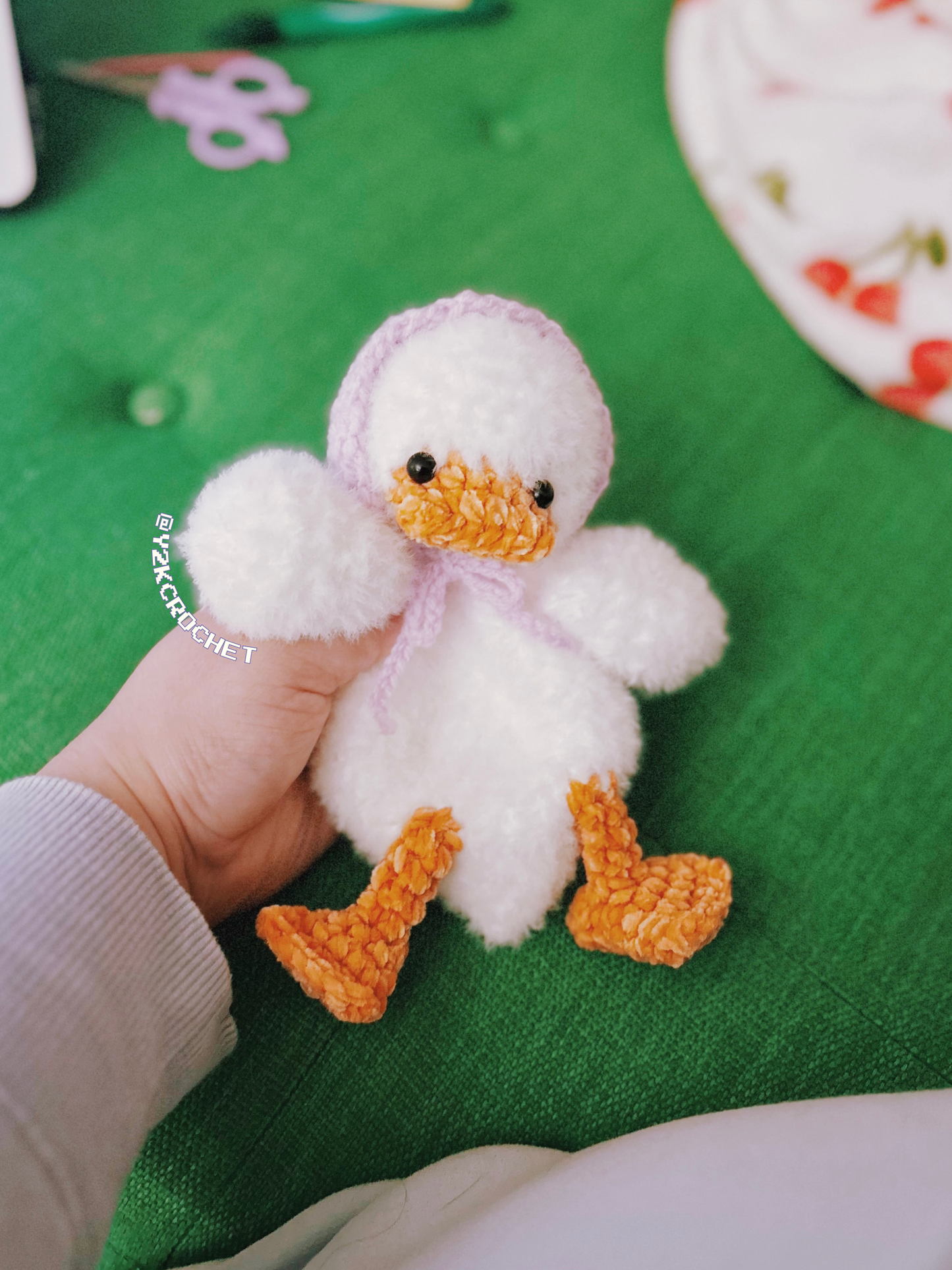 Delilah the Baby Duck - Crochet Duck Plushie