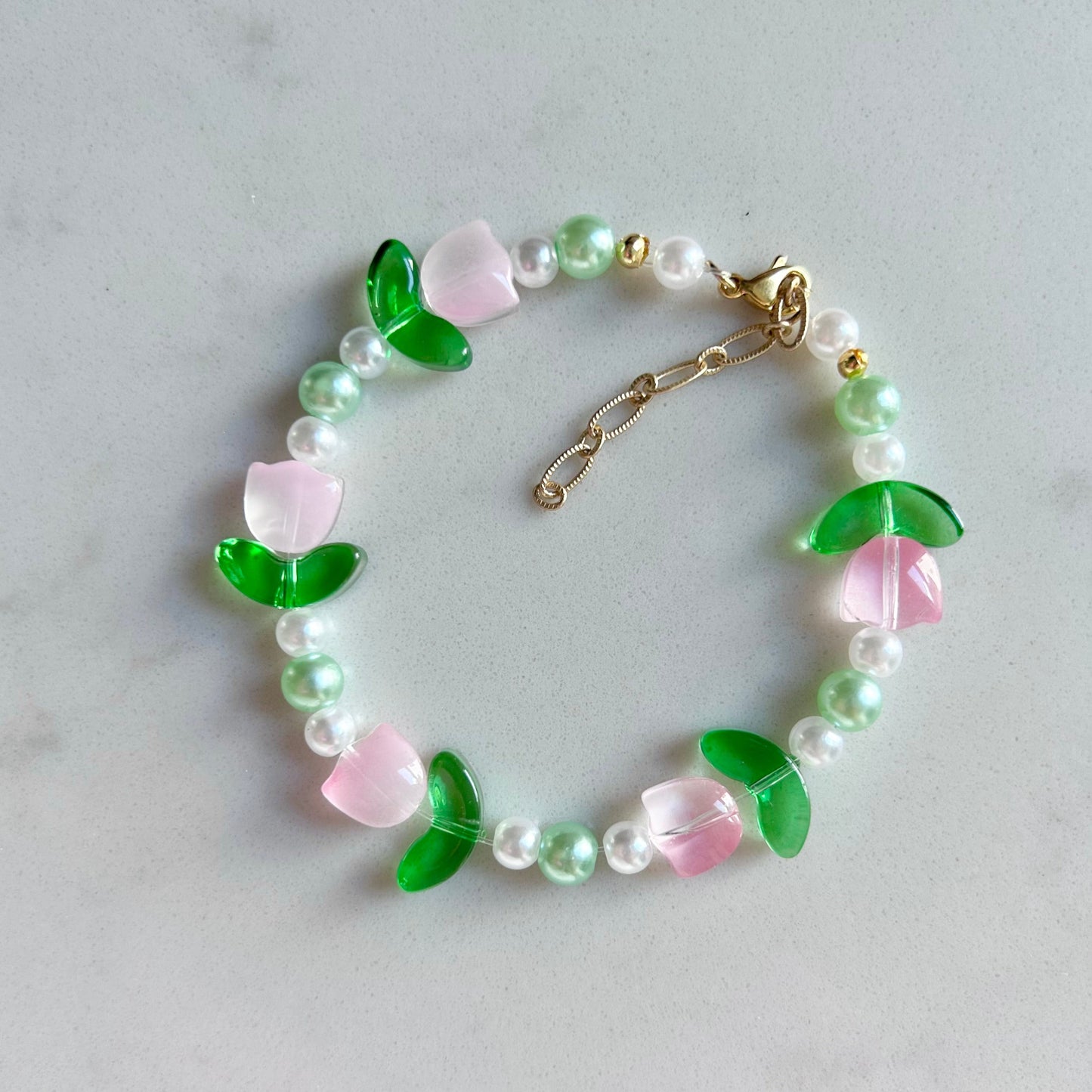 Pink Tulip Bracelet