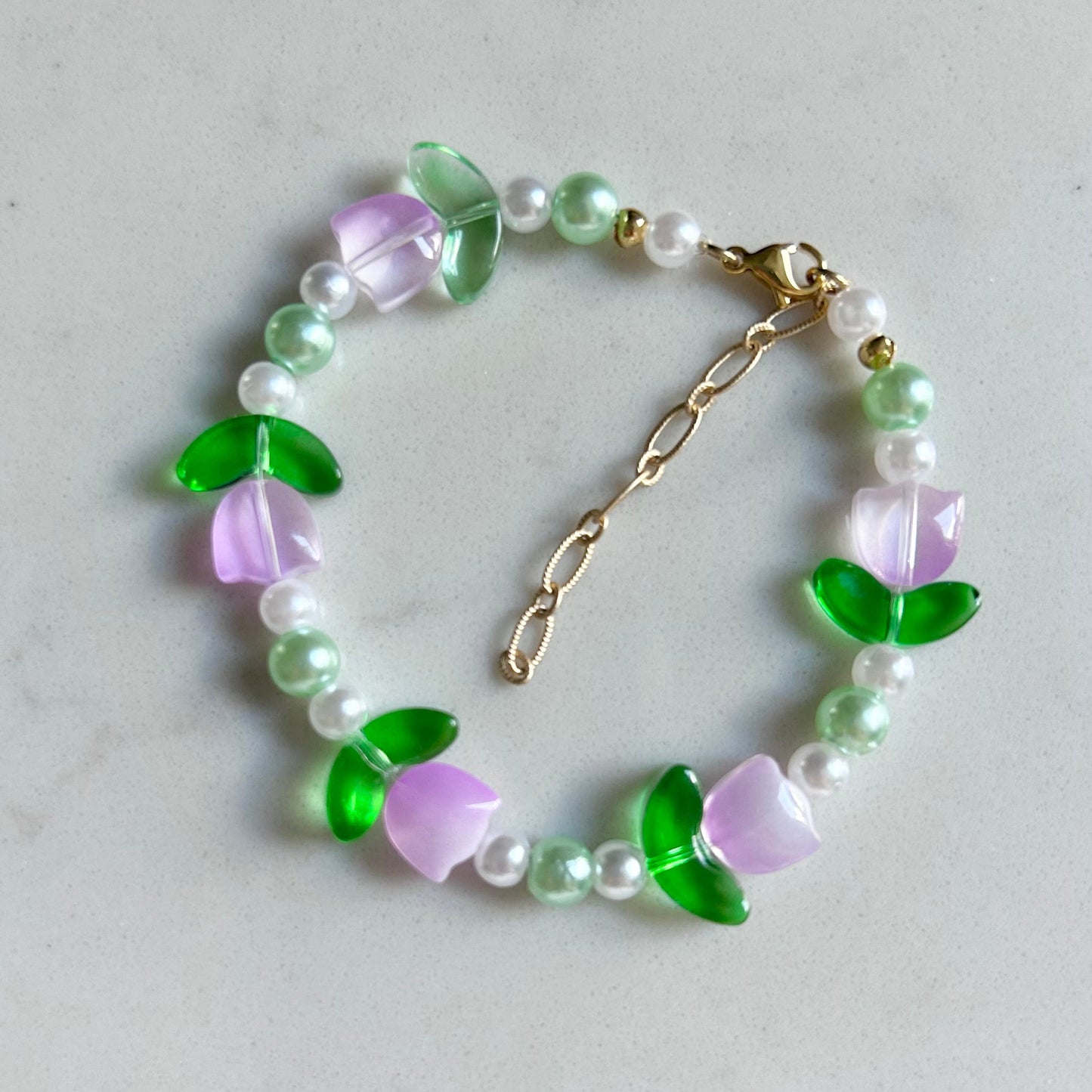 Purple Tulip Bracelet