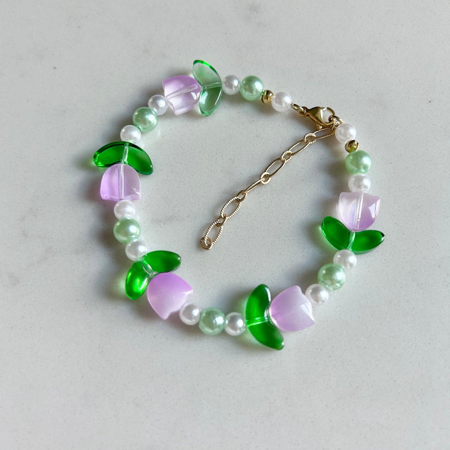 Purple Tulip Bracelet