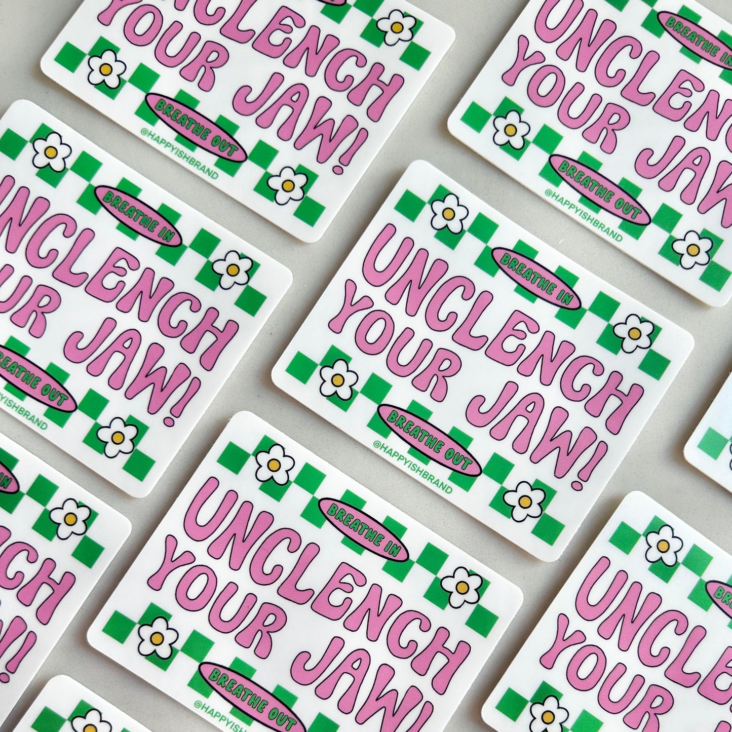 Unclench Your Jaw Bumper Sticker