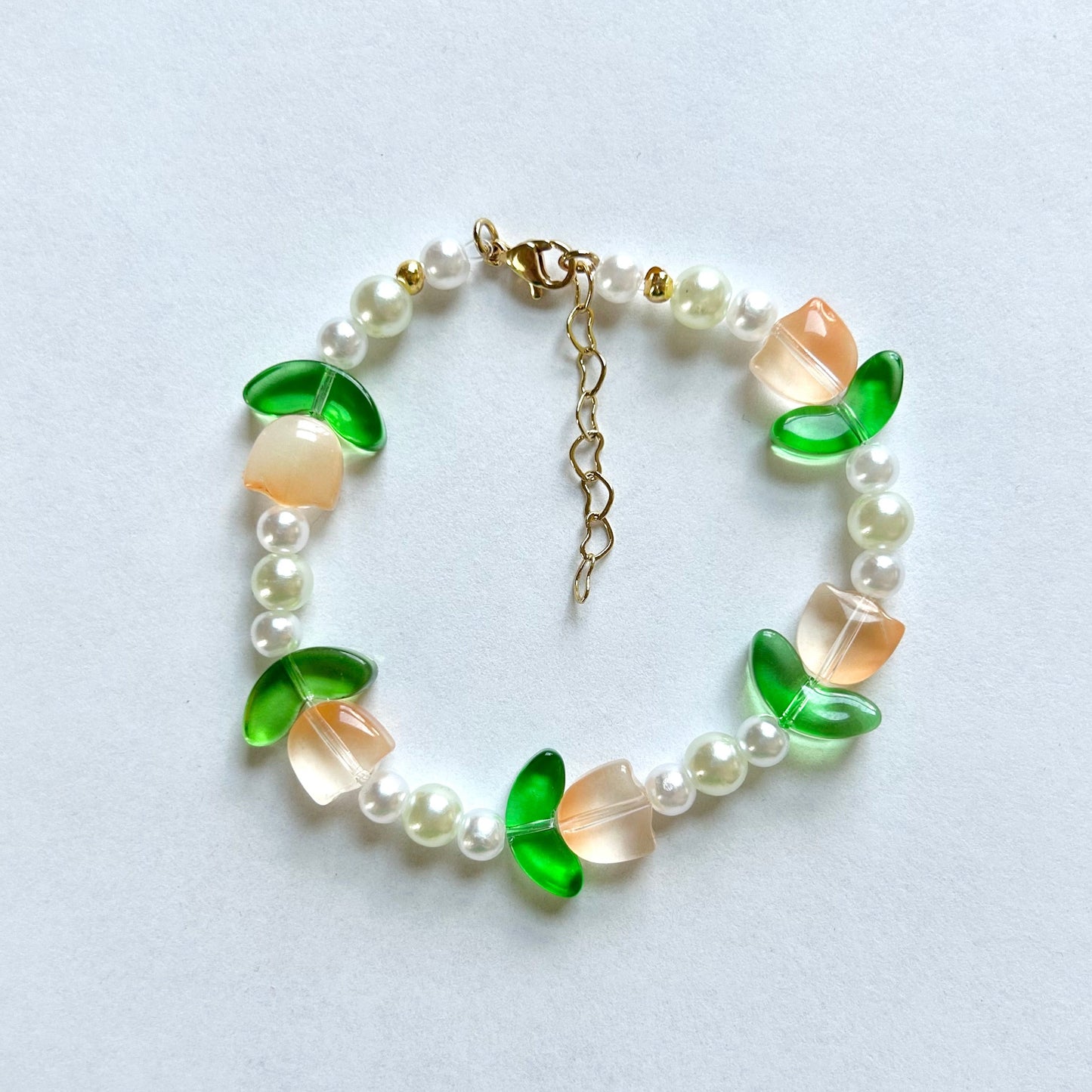 Peach Tulip Bracelet