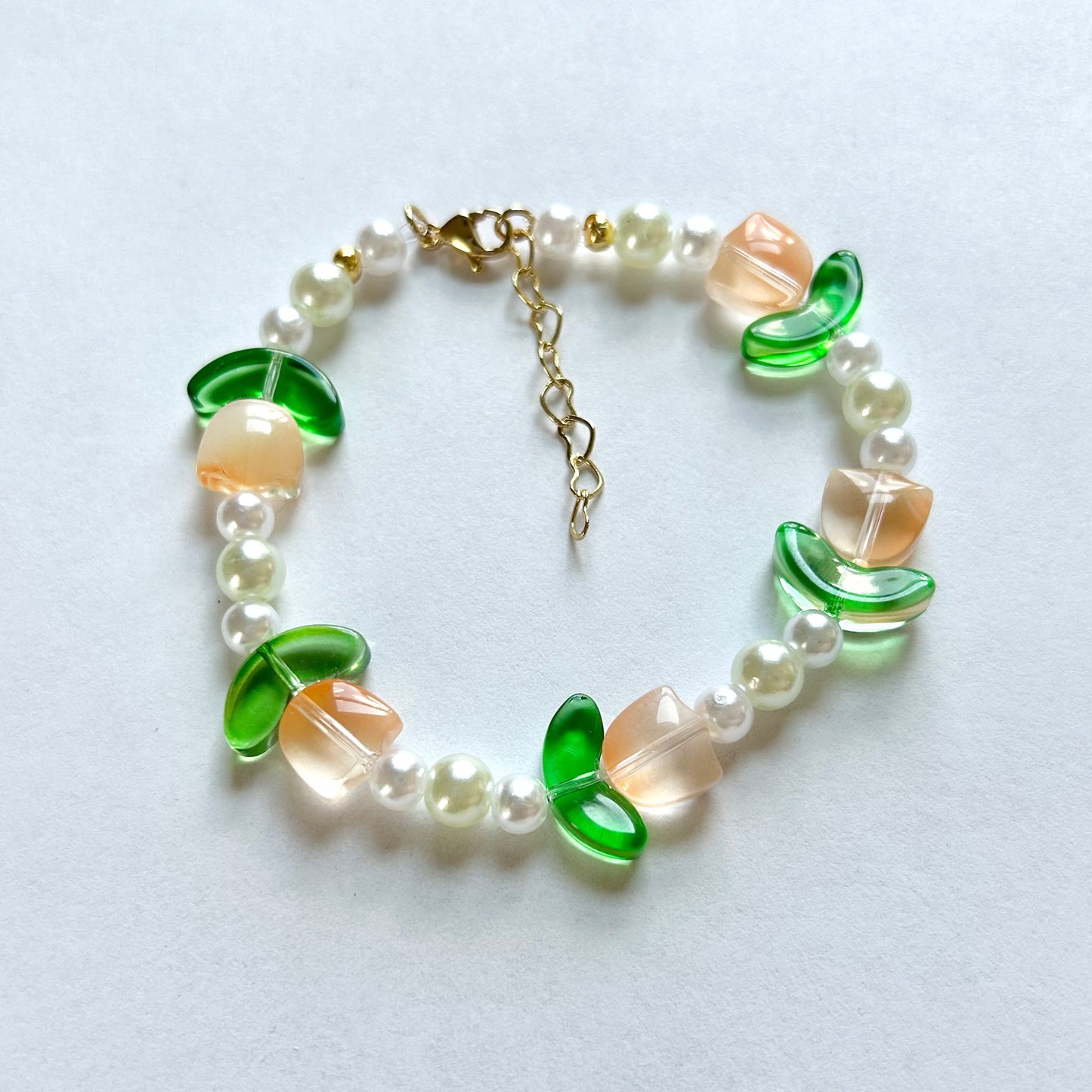 Peach Tulip Bracelet