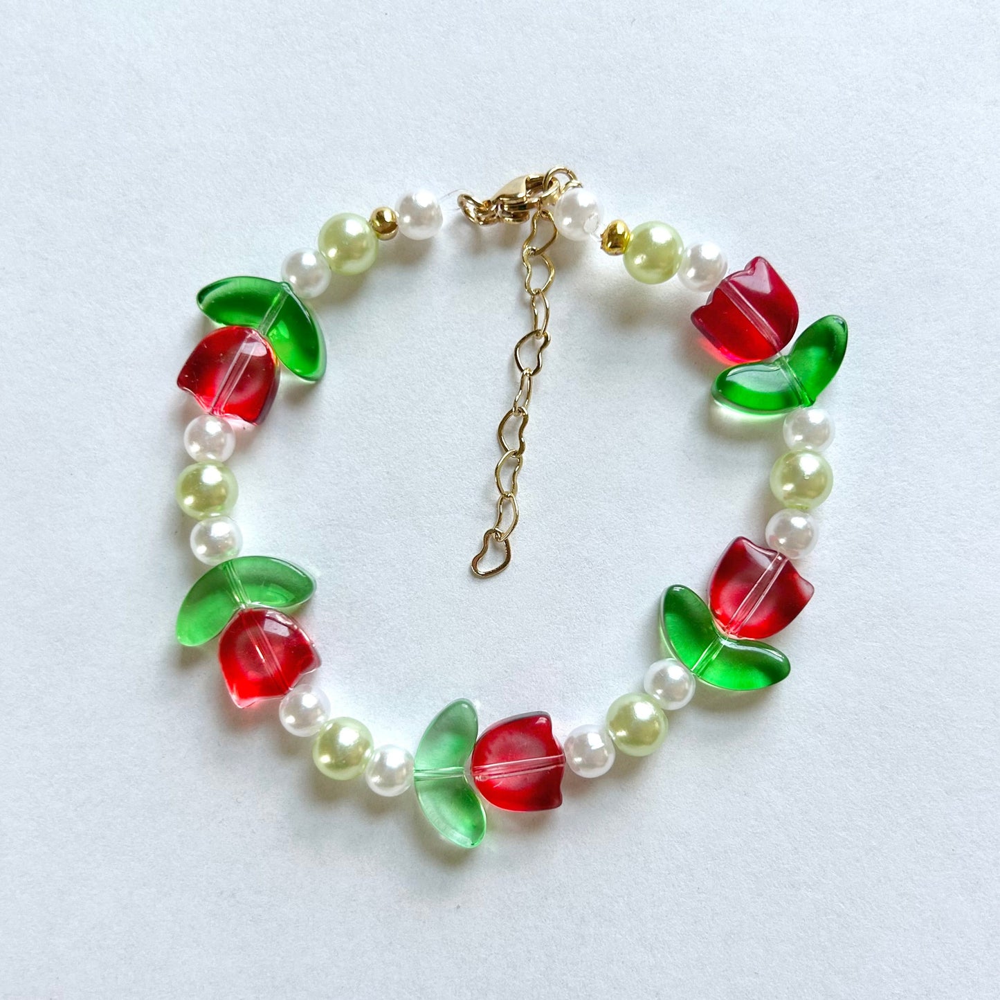 Red Tulip Bracelet