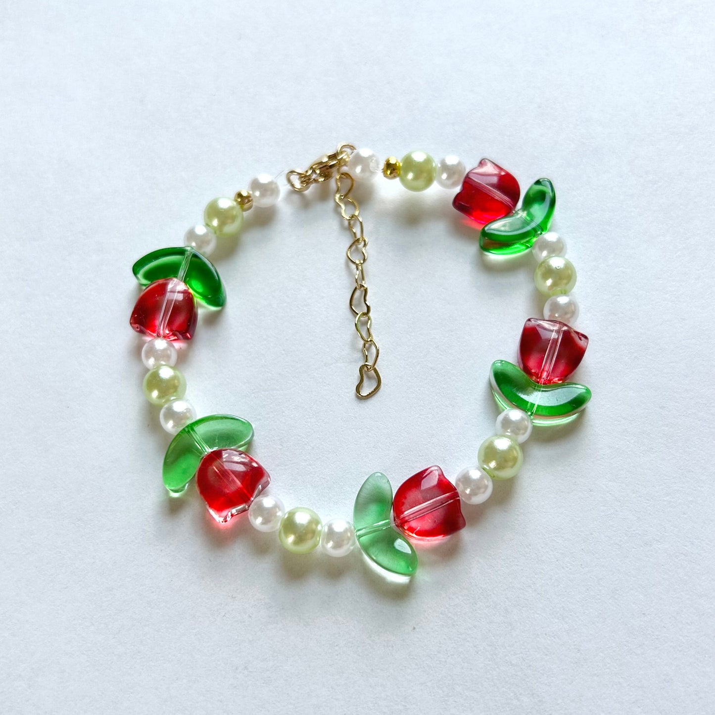 Red Tulip Bracelet