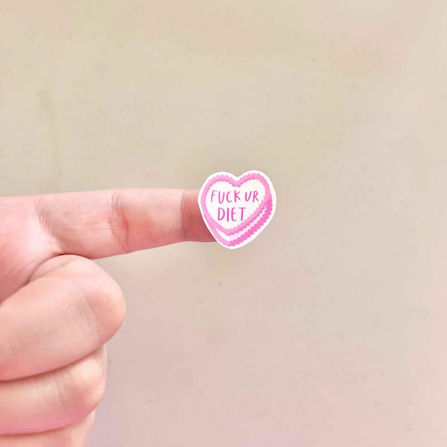 Fuck Your Diet Cake - Mini Sticker Sheet