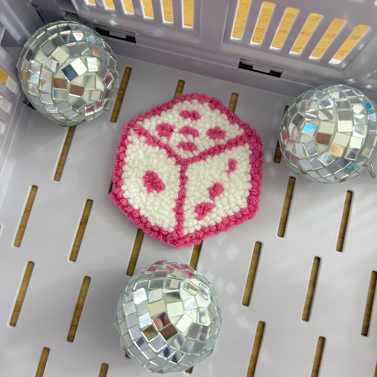 Dice | Tufted Car Coaster