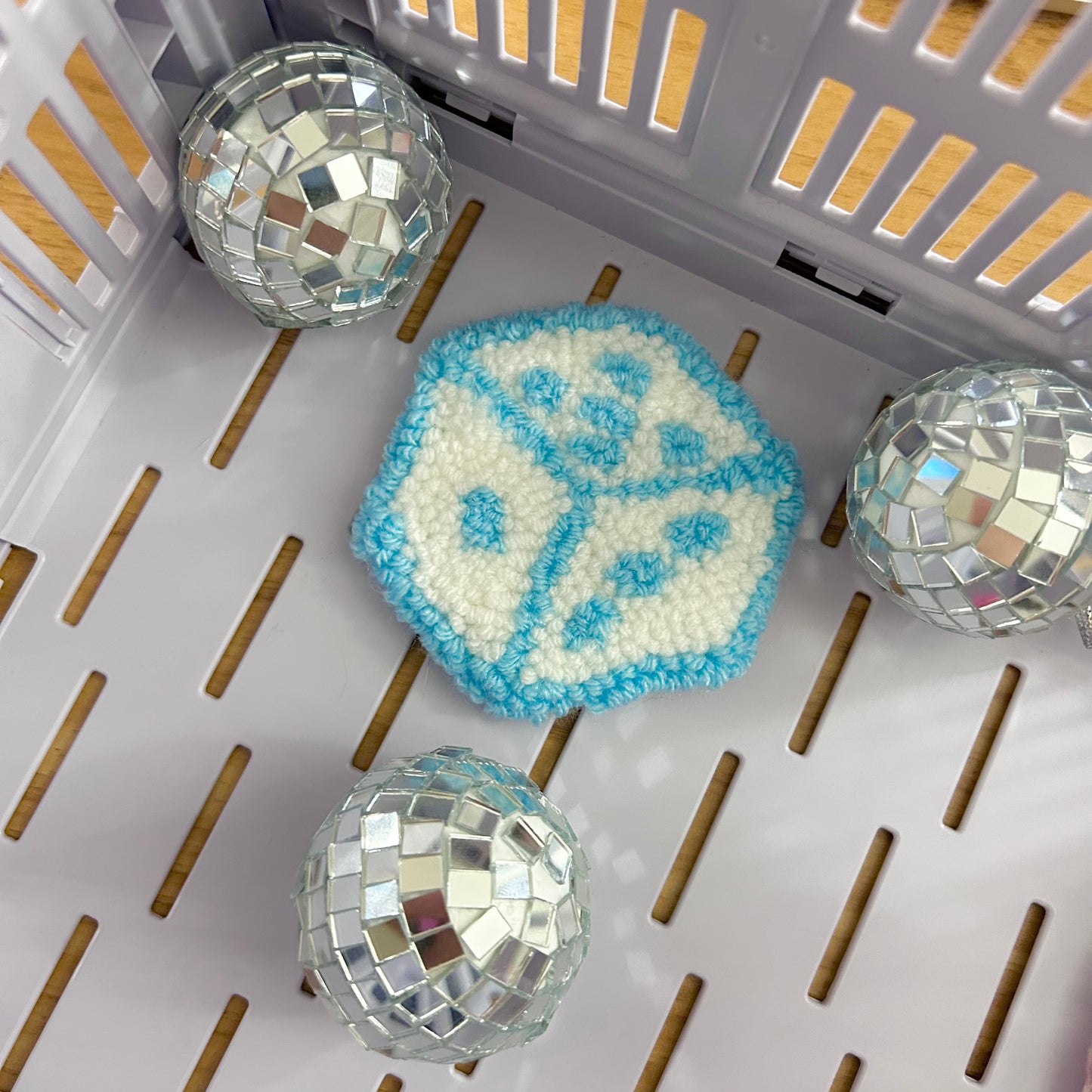 Dice | Tufted Car Coaster