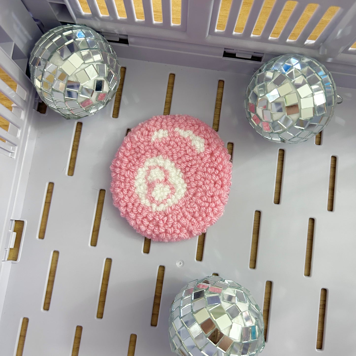 Billard 8 Ball | Tufted Car Coaster