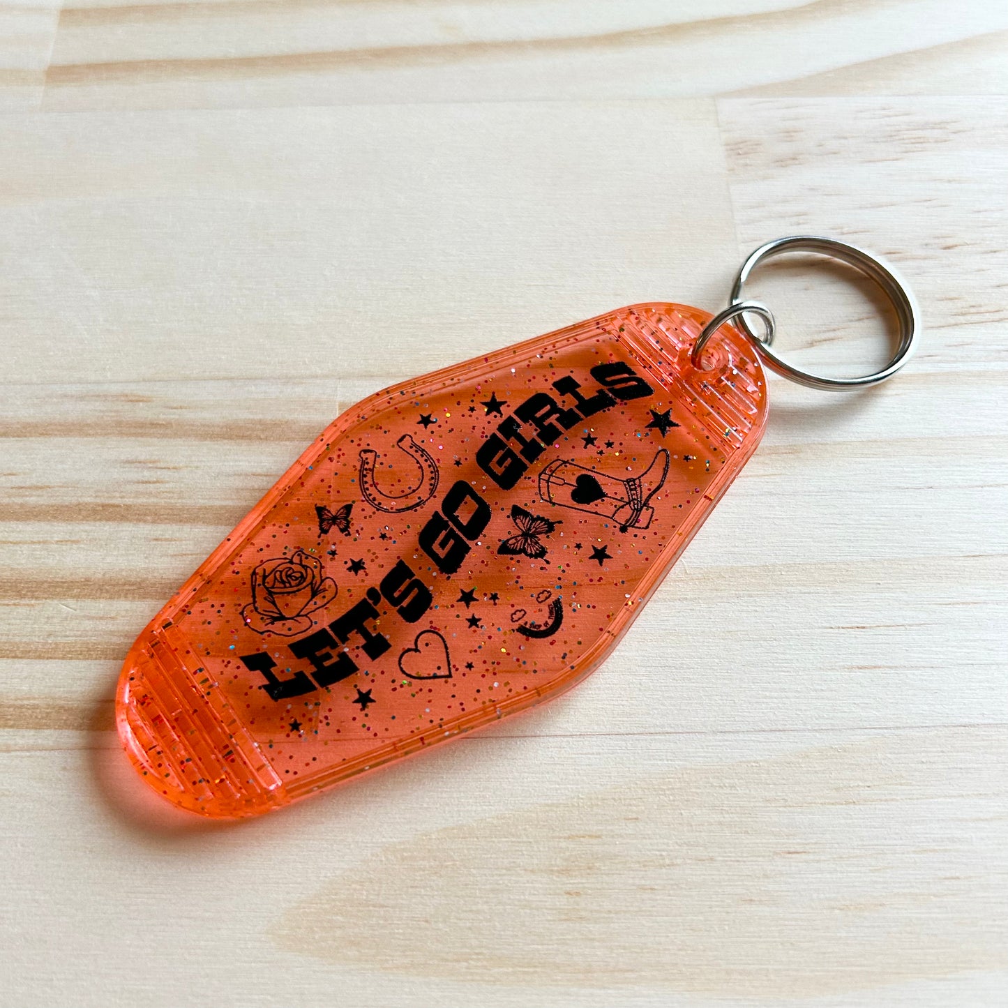 Let's Go Girls - Cute Motel Keychain
