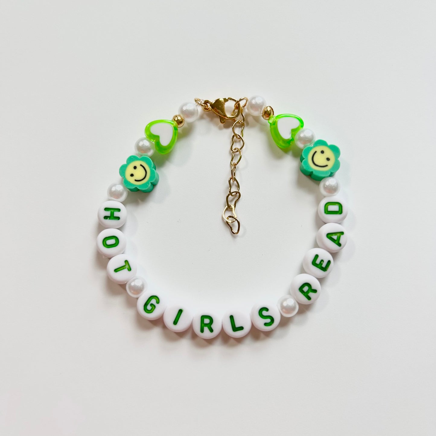 Hot Girls Read Green Friendship Bracelet