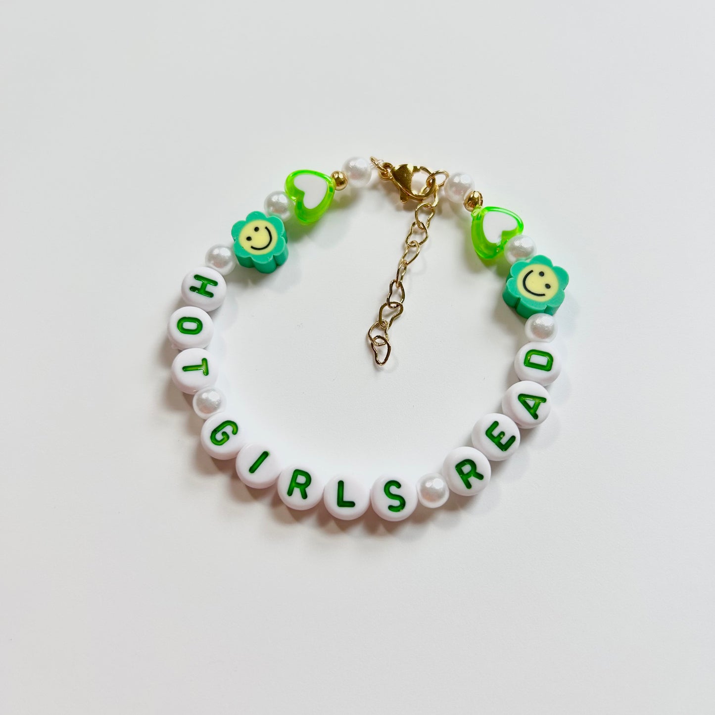 Hot Girls Read Green Friendship Bracelet