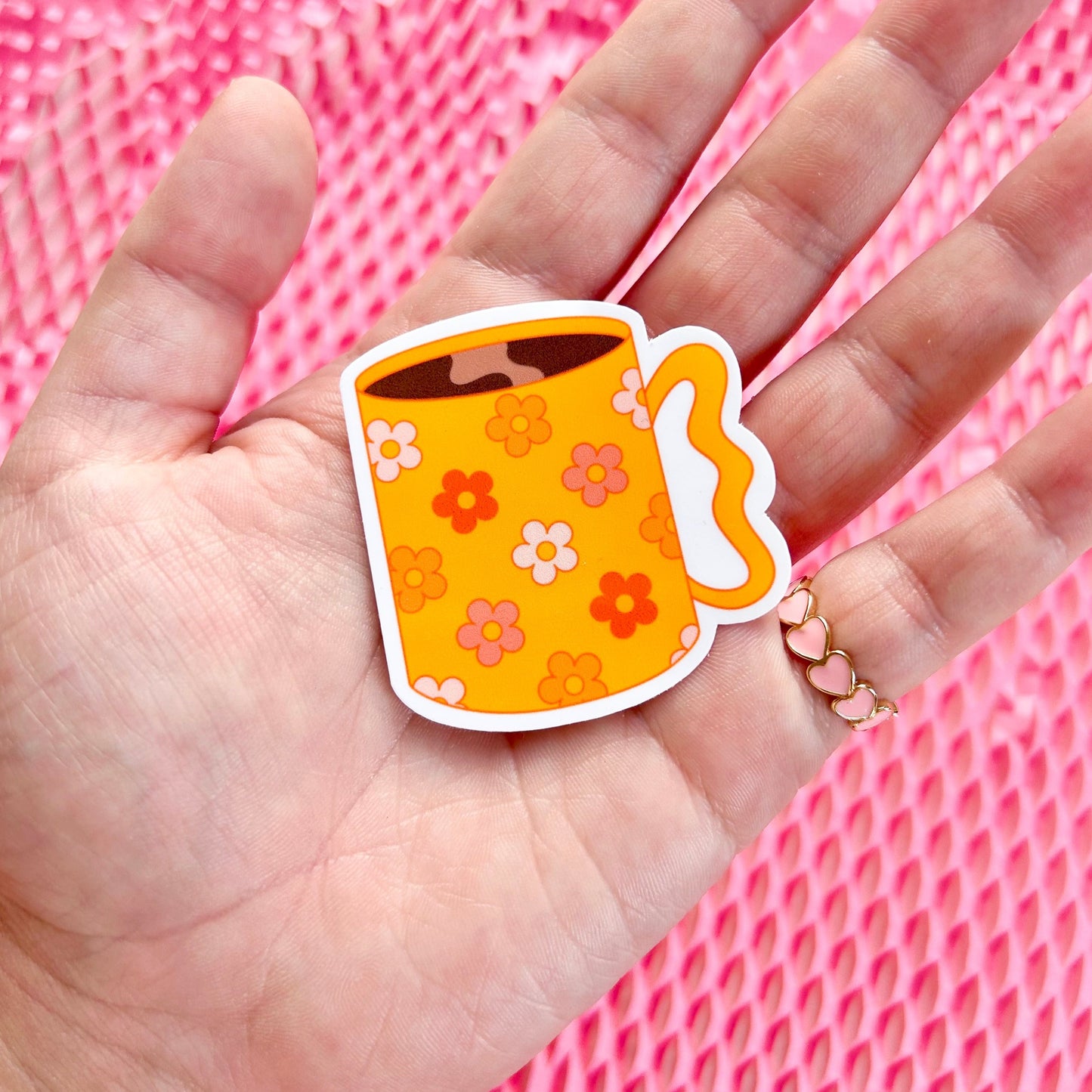 Boho Coffee Cup Stickers