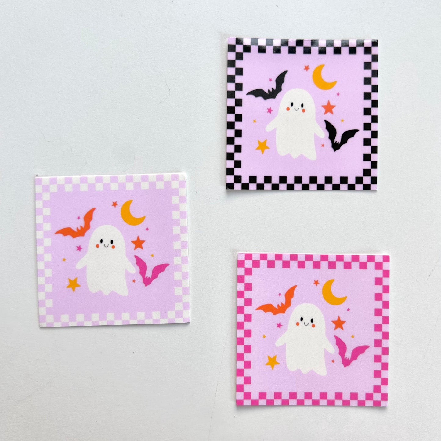 Checkered Ghosty Sticker