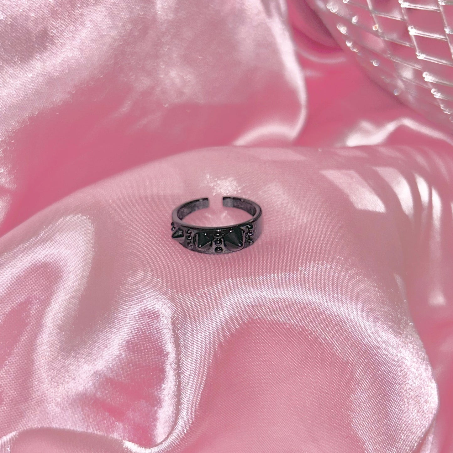 Black Studded Ring
