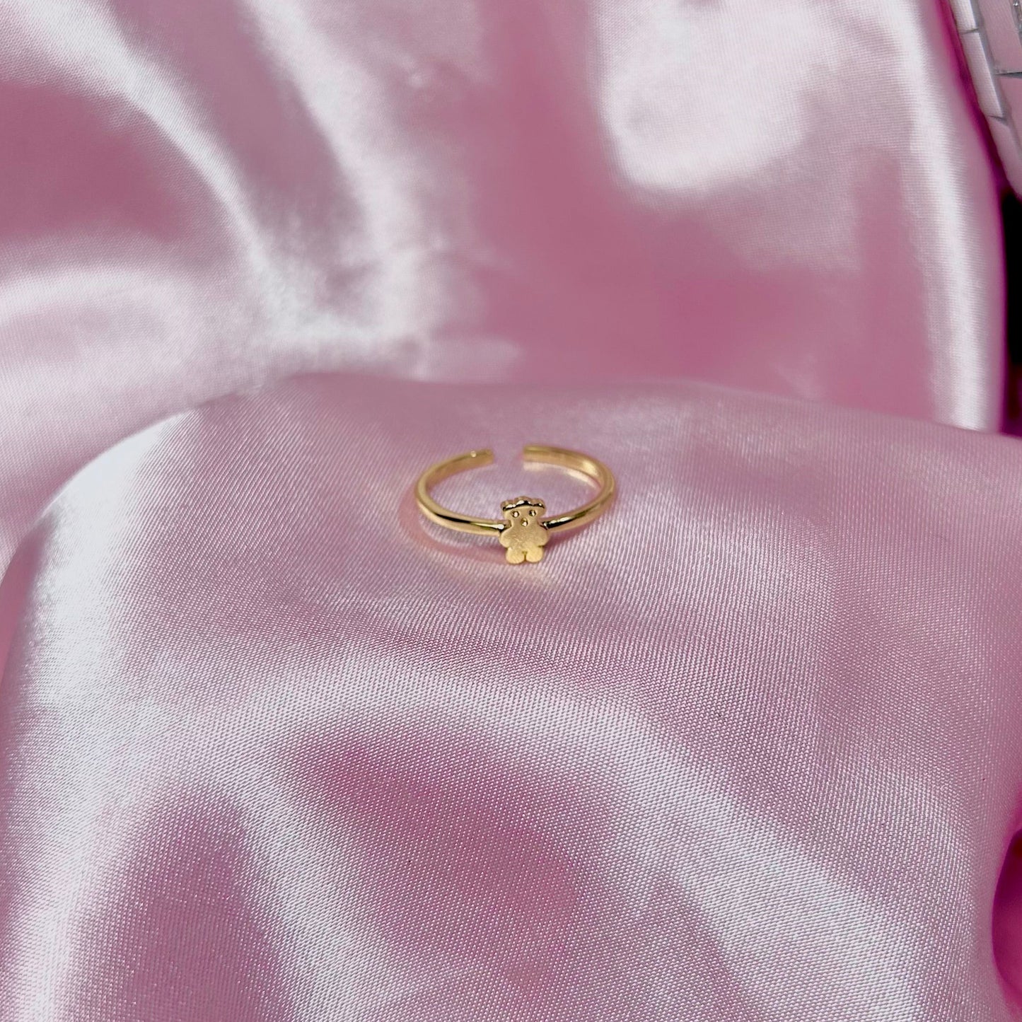 Gold Teddy Bear Ring