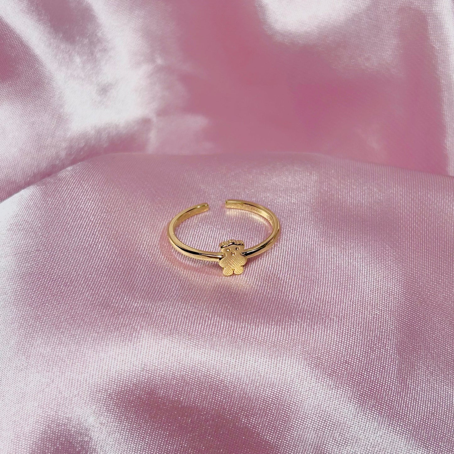 Gold Teddy Bear Ring
