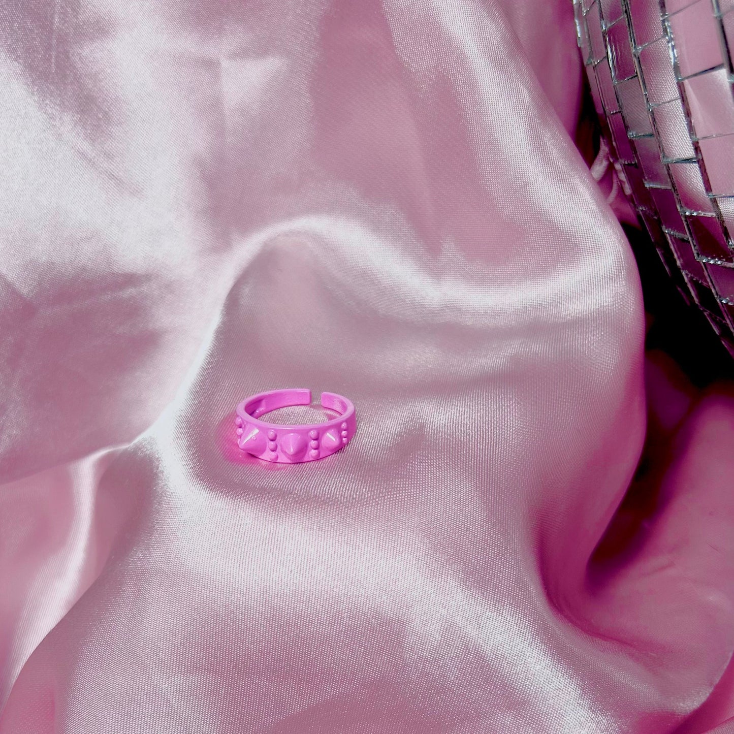 Pink Studded Ring