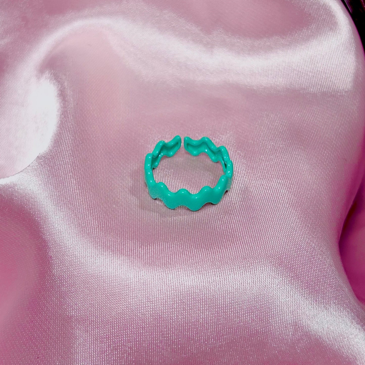 Teal Wiggle Ring