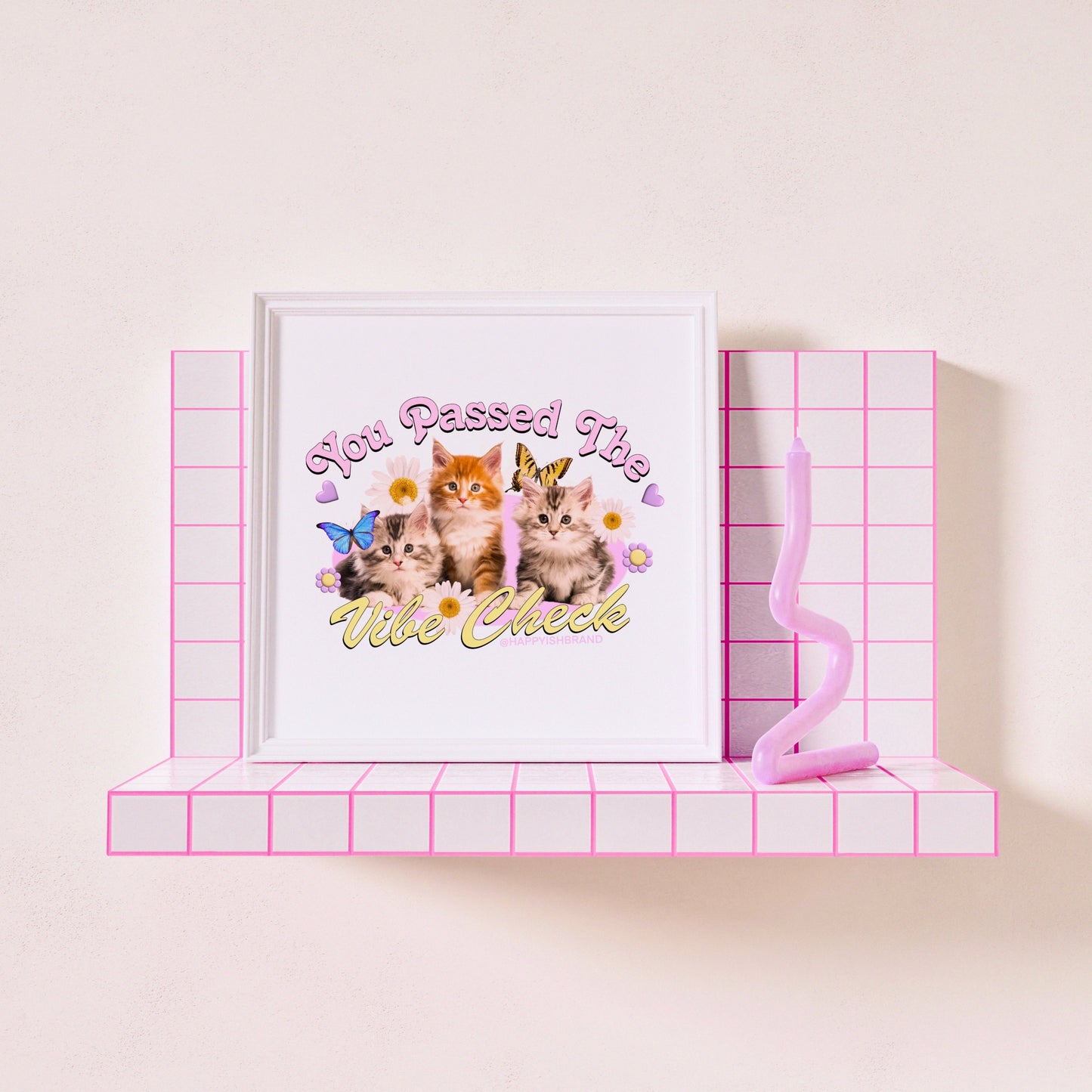 Cat Art Print | Vibe Check Kittens