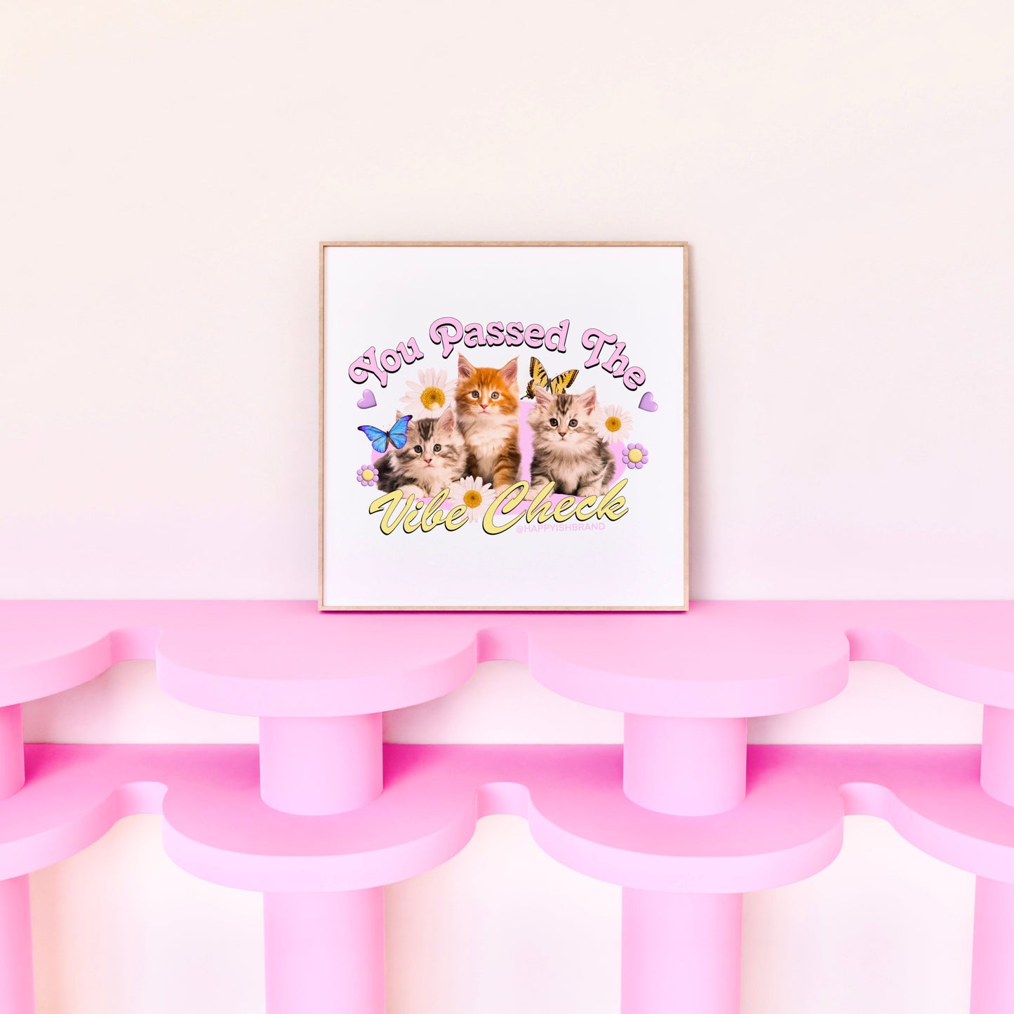 Cat Art Print | Vibe Check Kittens