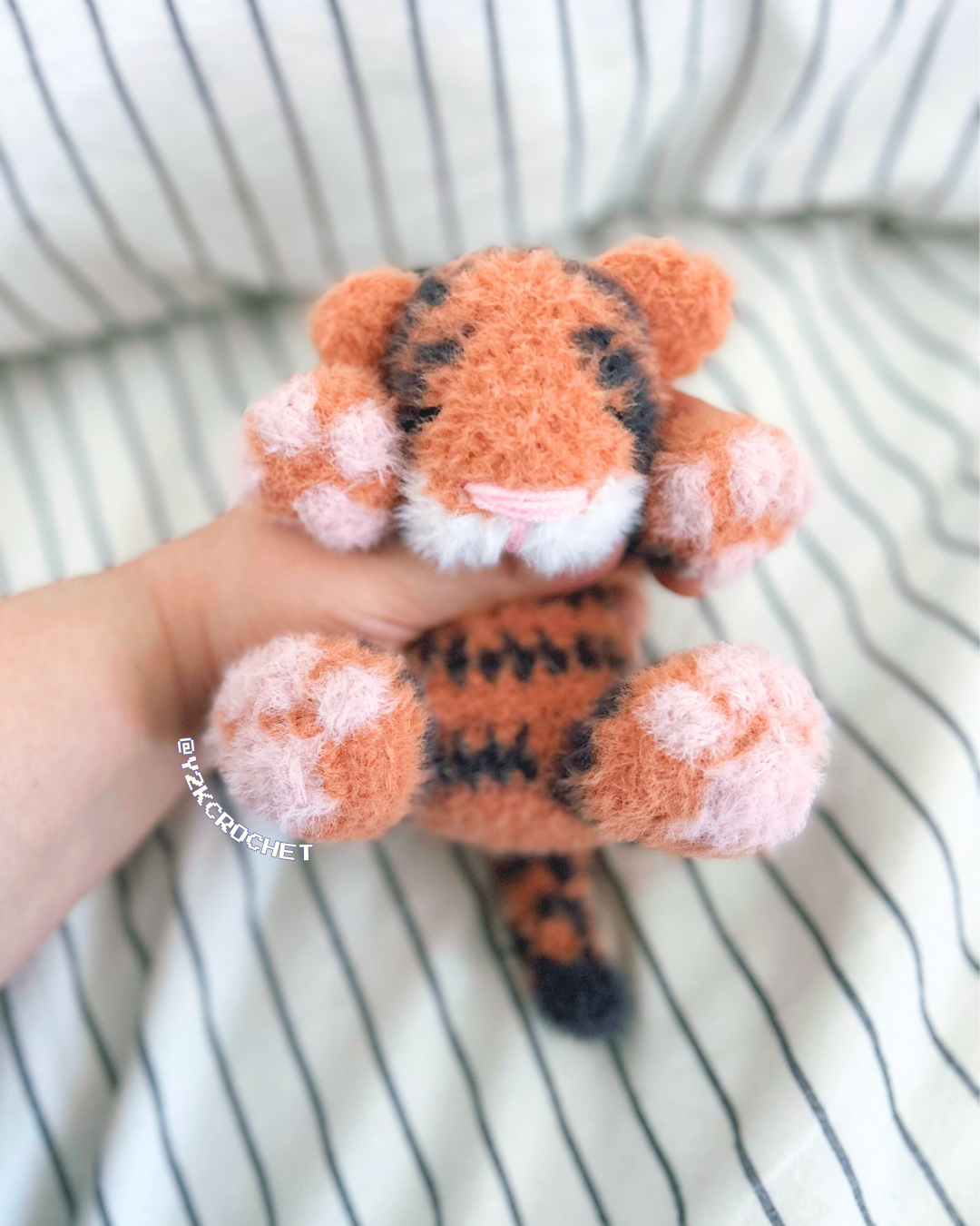 Theo the Tiger Cub - Handmade Crochet Baby Plushies
