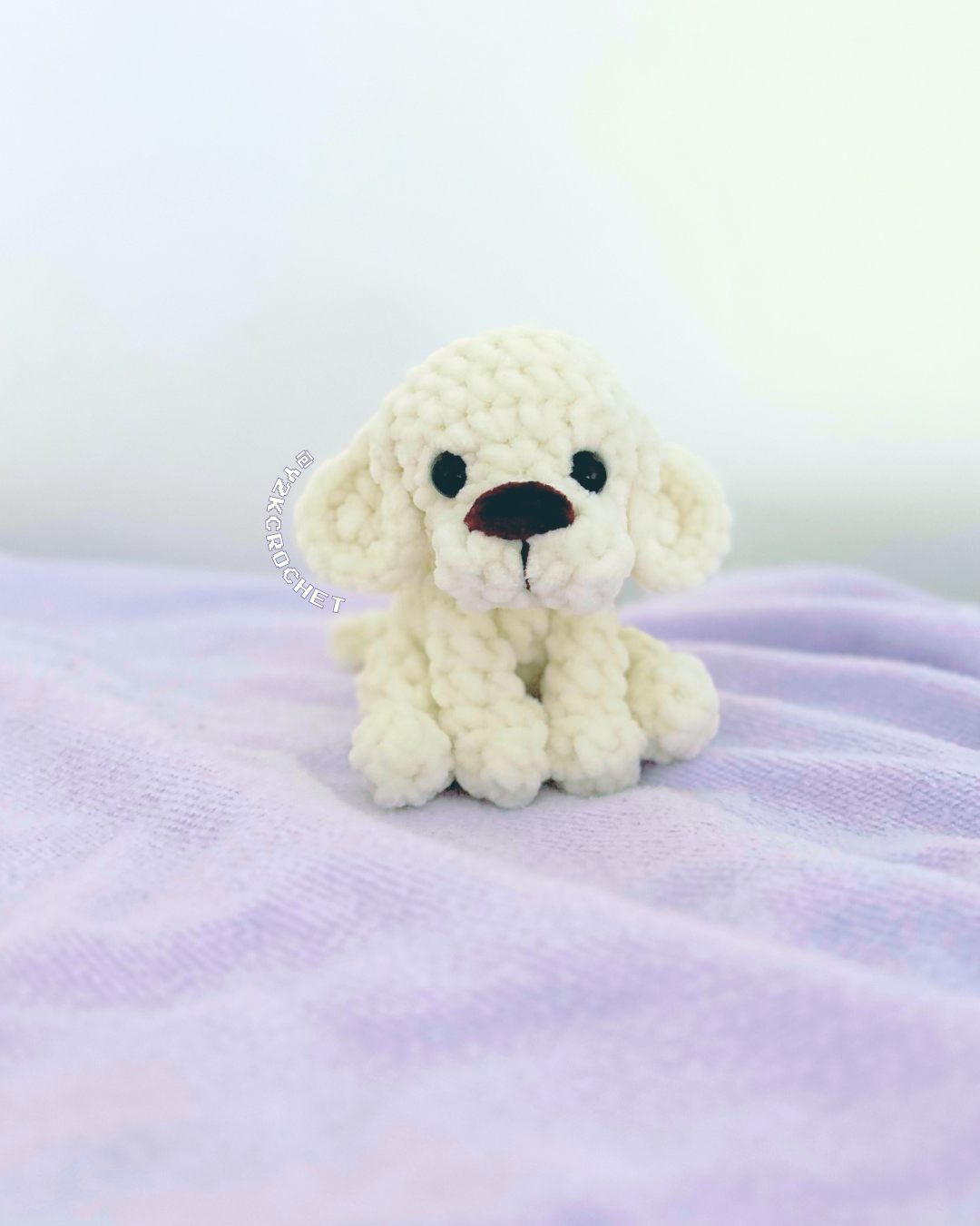 Lucy the White Lab Plushie - Crochet Labrador Puppy Plushie