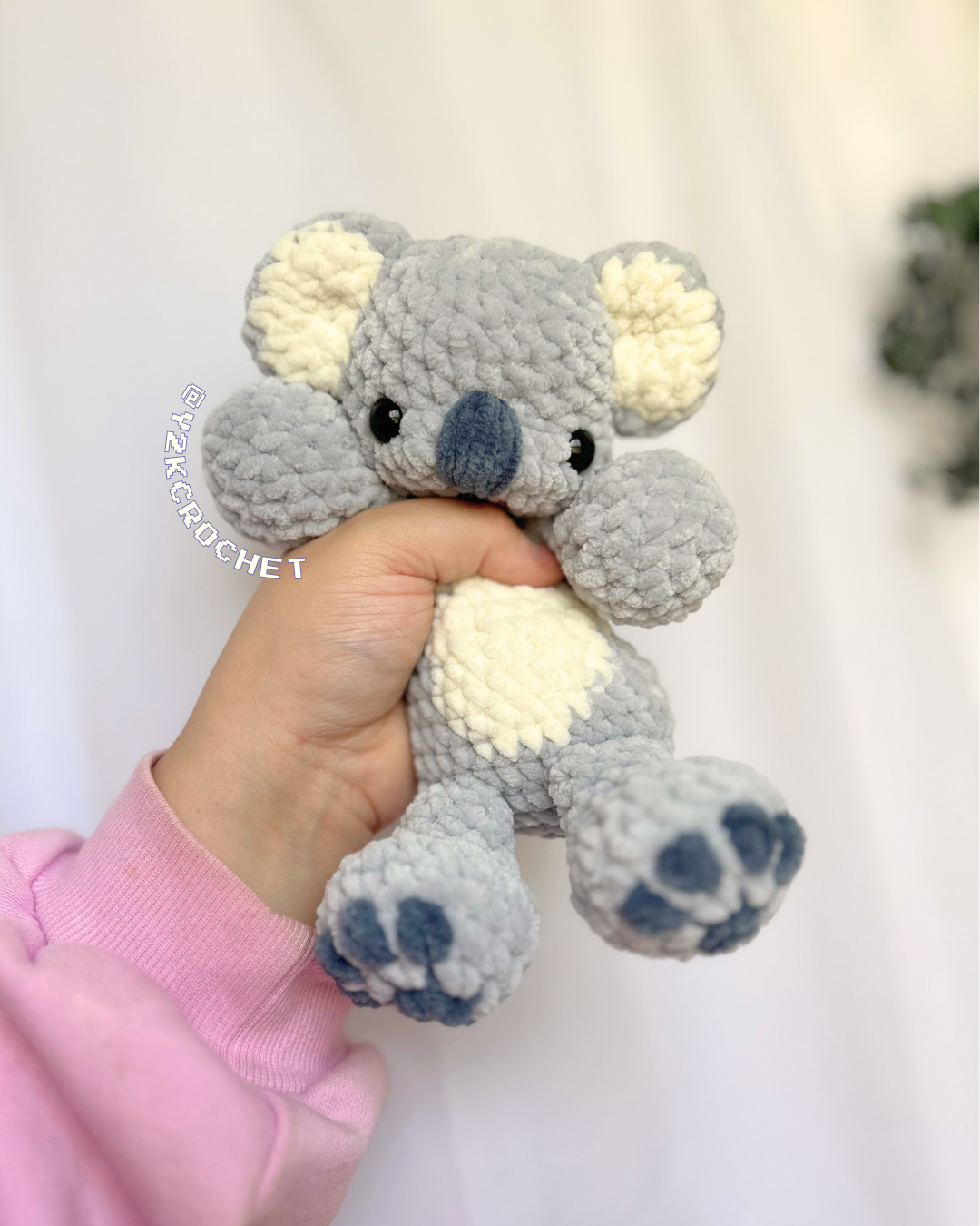 Kaleigh the Koala - Weighted Belly - Handmade Crochet Koala Plushie