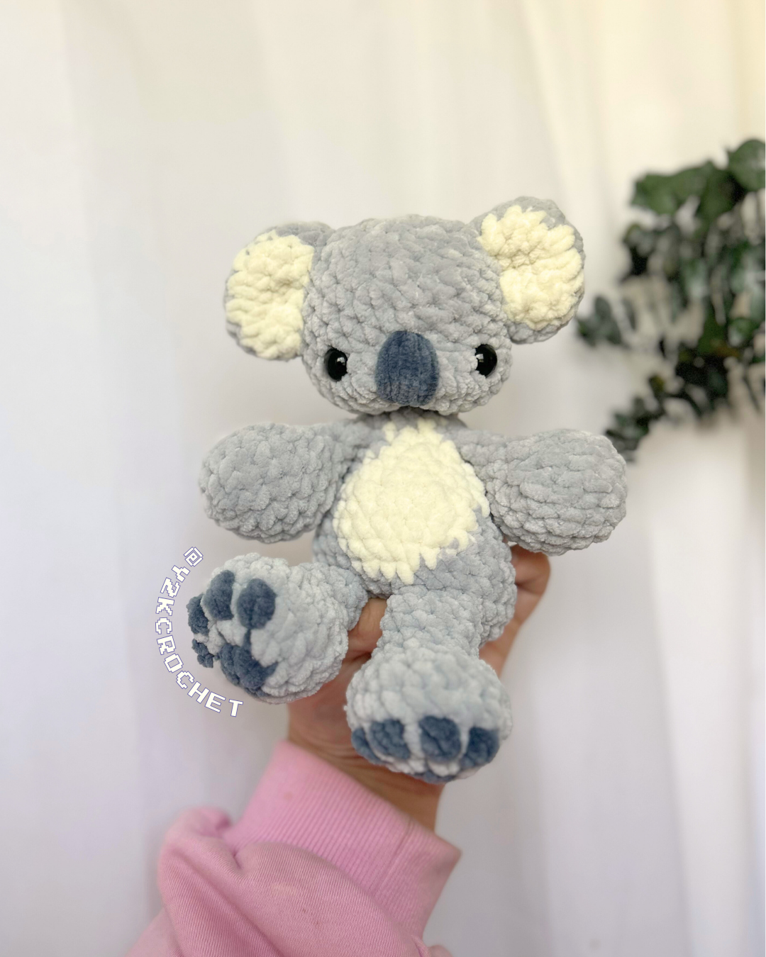 Kaleigh the Koala - Weighted Belly - Handmade Crochet Koala Plushie