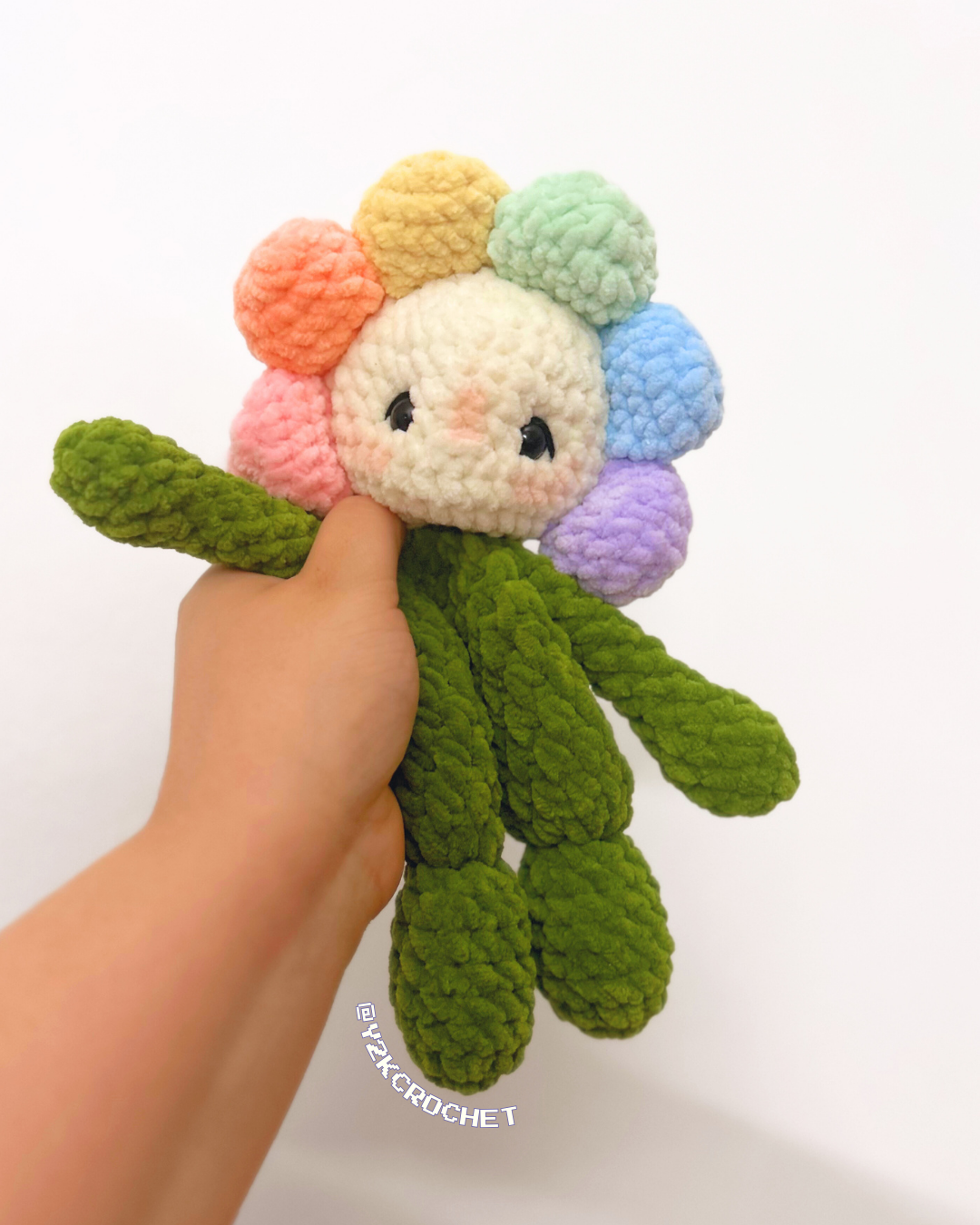 Felicity the Flower Baby - Handmade Crochet Flower Snuggler