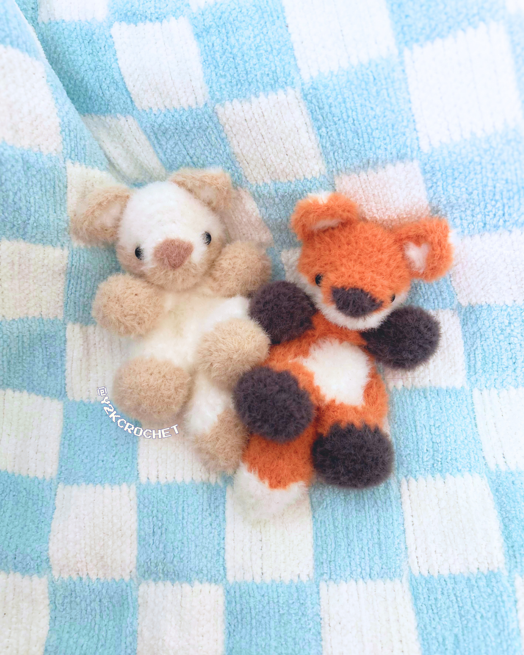 Feyre the Albino Red Fox Plush - Handmade Fox Plushie Snuggler