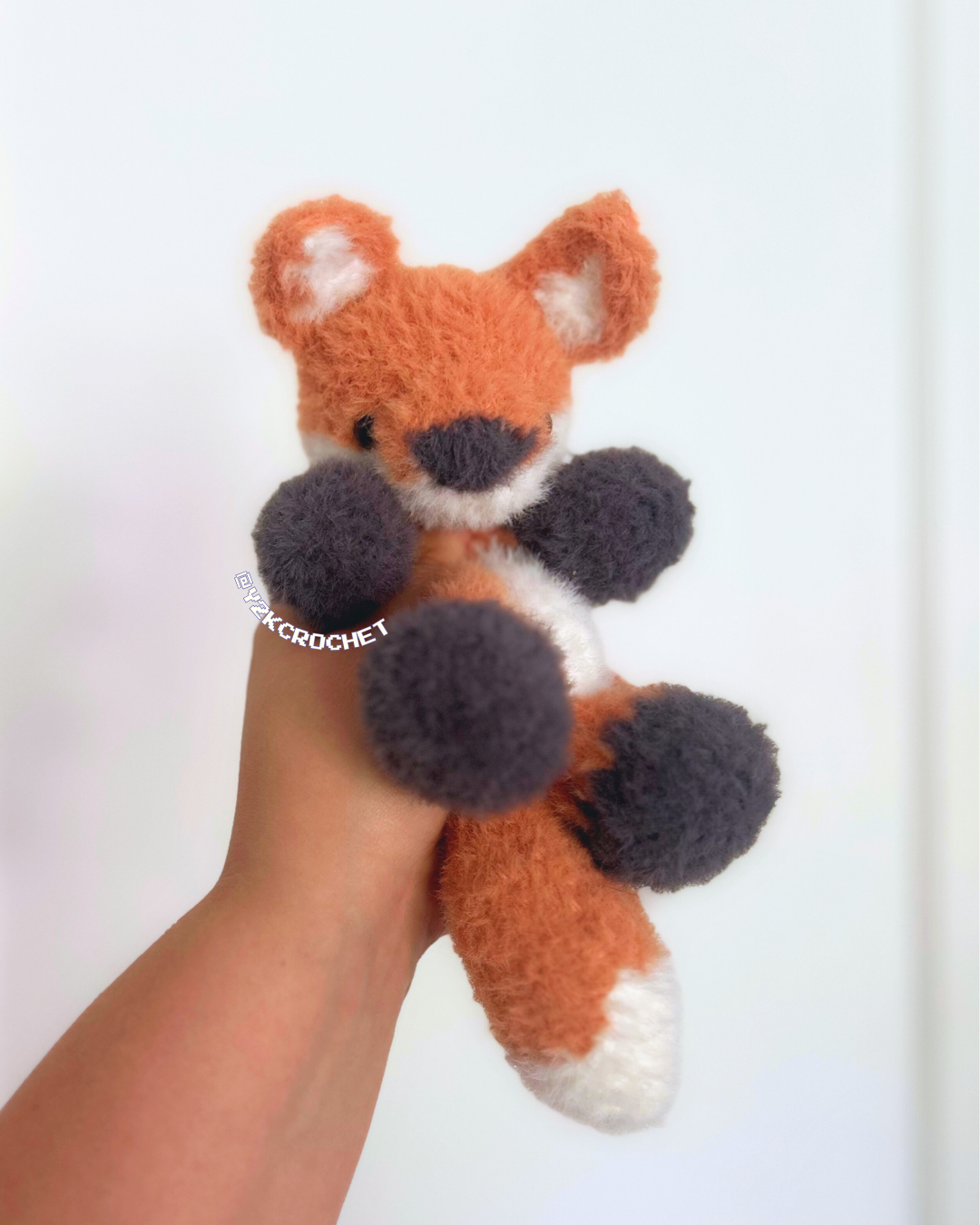 Finley the Red Fox Plush - Handmade Fox Plushie Snuggler