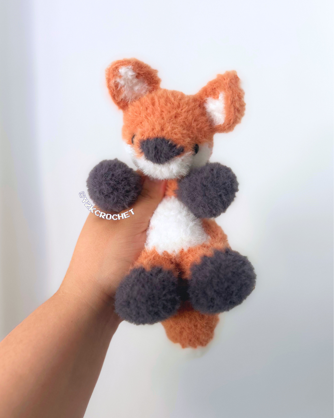 Finley the Red Fox Plush - Handmade Fox Plushie Snuggler