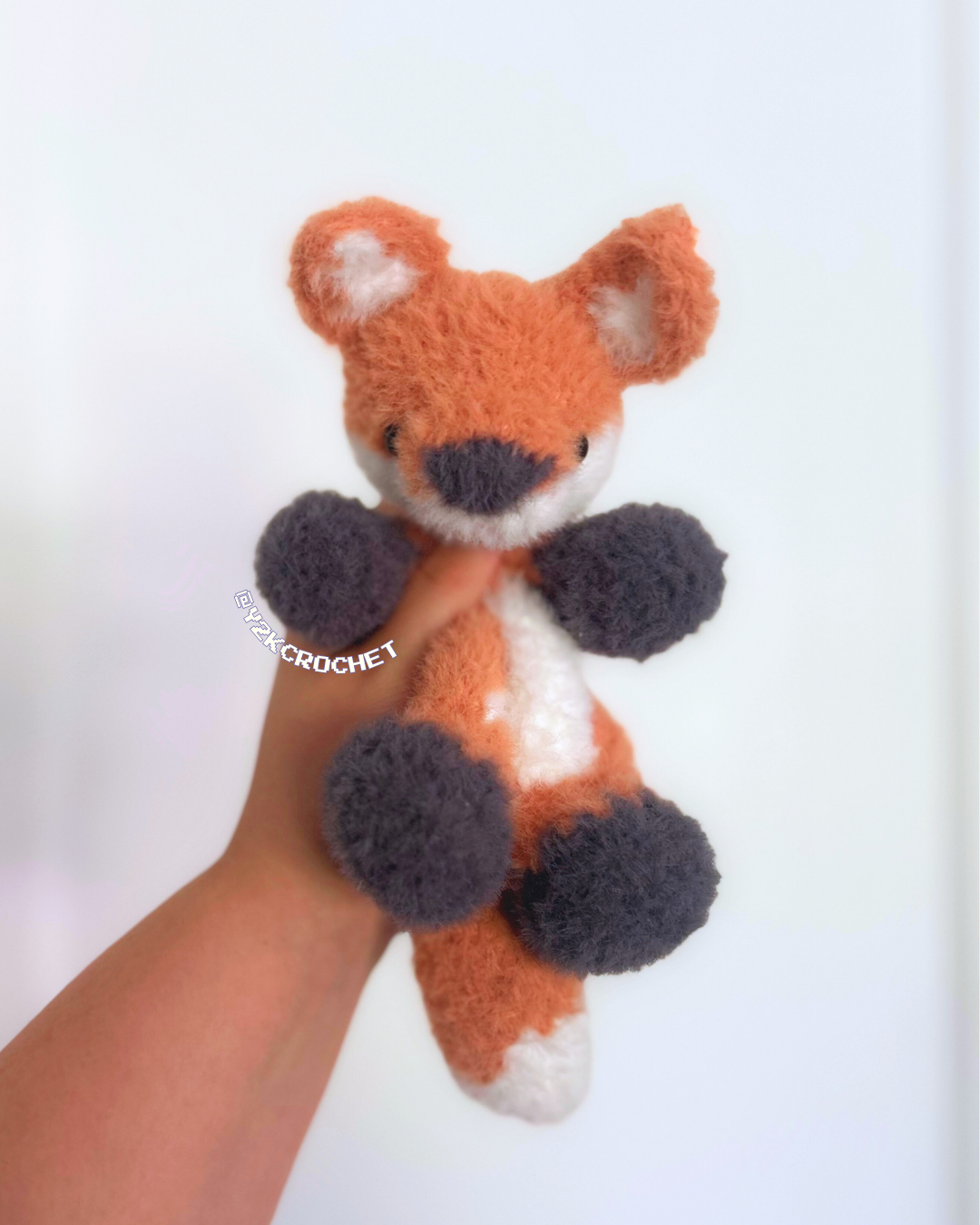 Finley the Red Fox Plush - Handmade Fox Plushie Snuggler