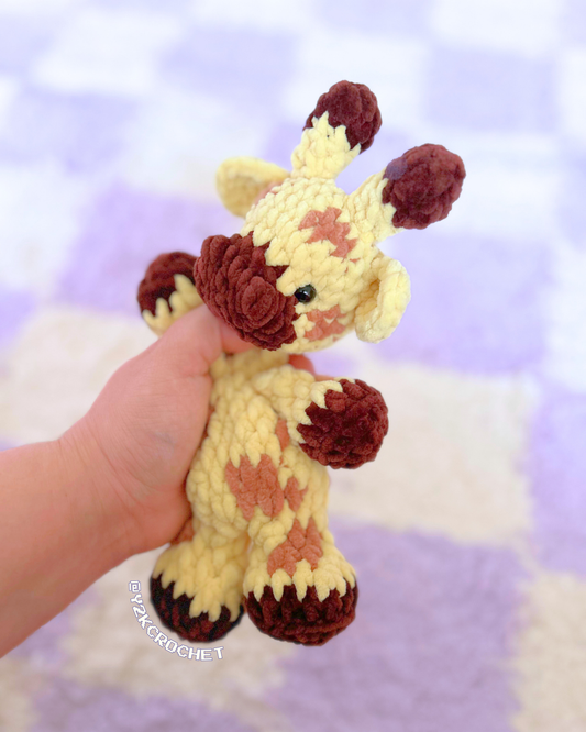 Gentry Plush Giraffe Snuggler - Handmade Crochet Plushie - Made to Order