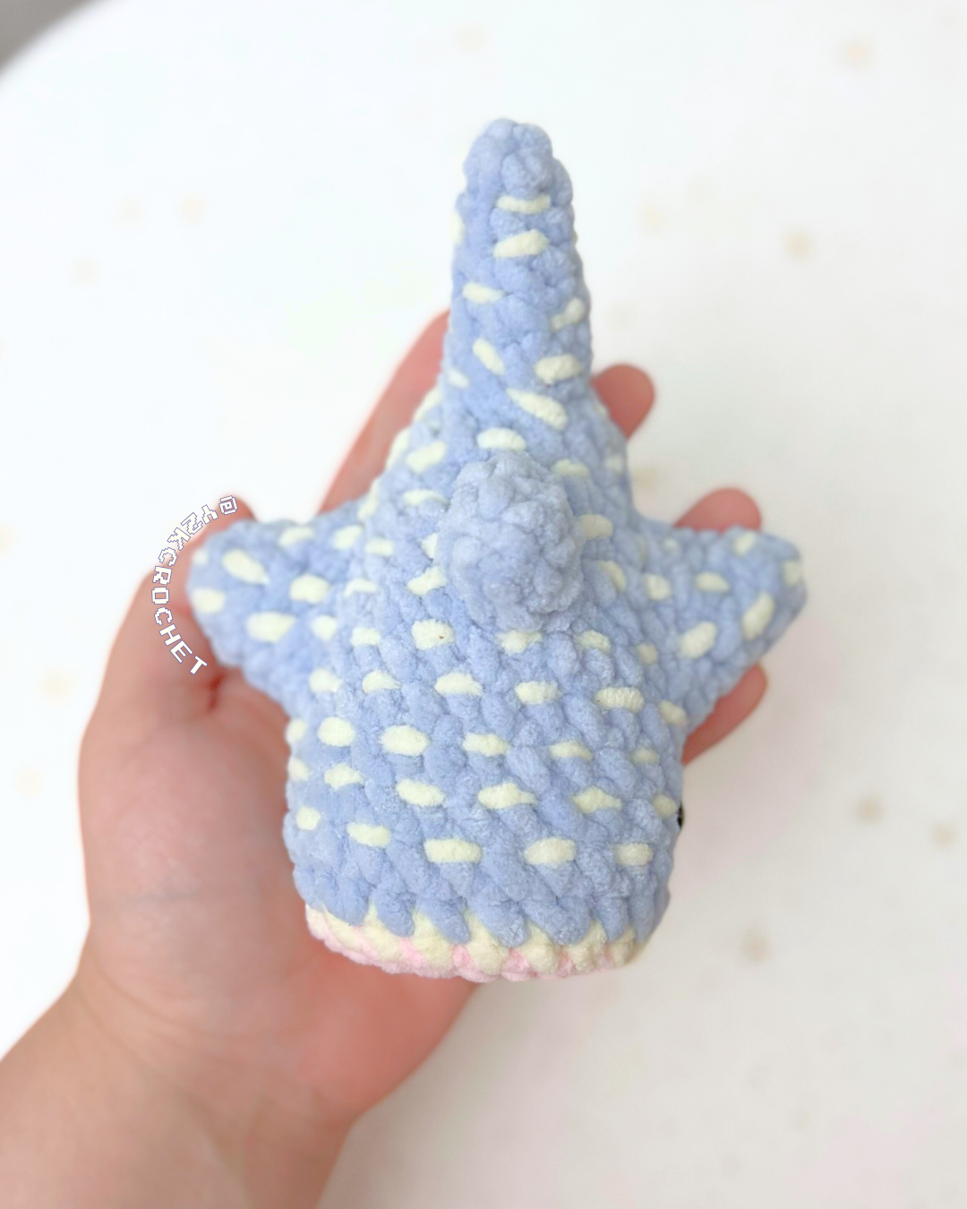 Willy the Mini Whale Shark - Handmade Crochet Whale Shark Plushie