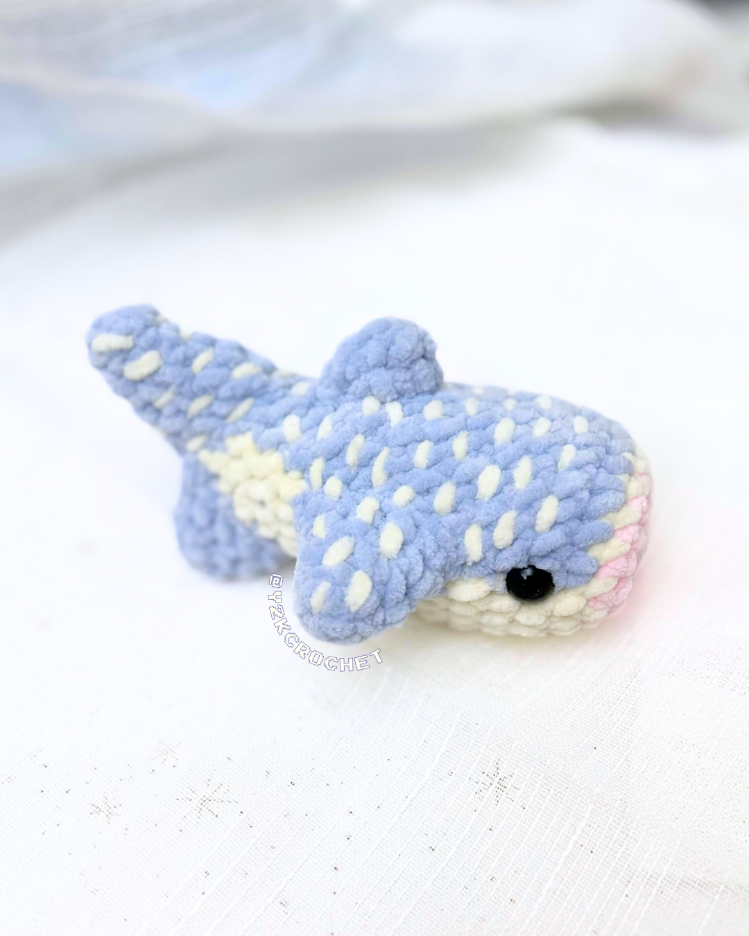Willy the Mini Whale Shark - Handmade Crochet Whale Shark Plushie