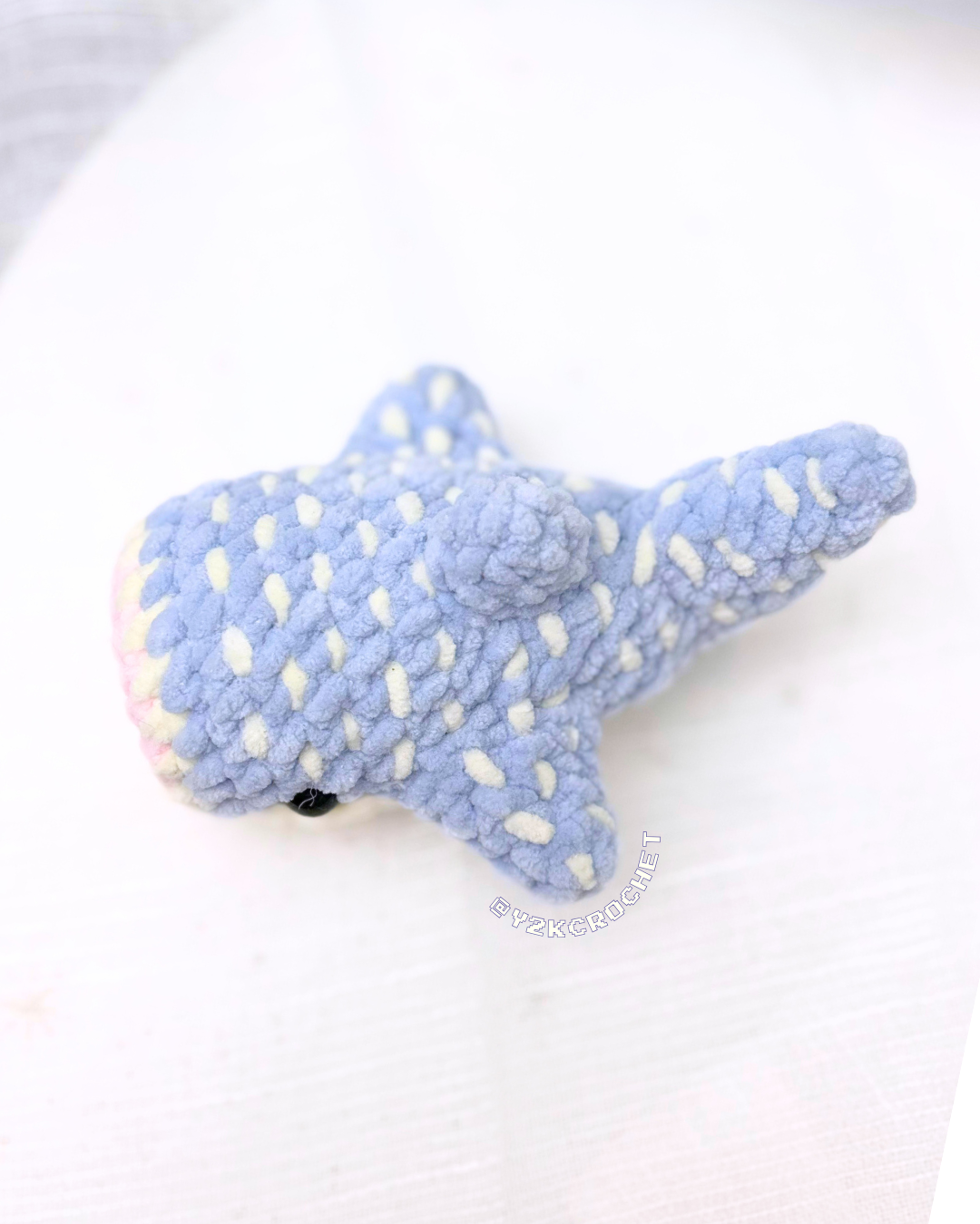 Willy the Mini Whale Shark - Handmade Crochet Whale Shark Plushie