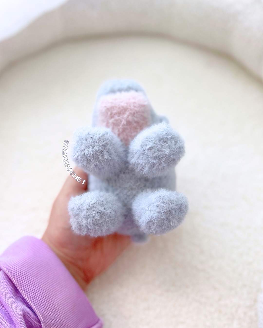 Moo Deng Plushie - Crochet Baby Pygmy Hippo