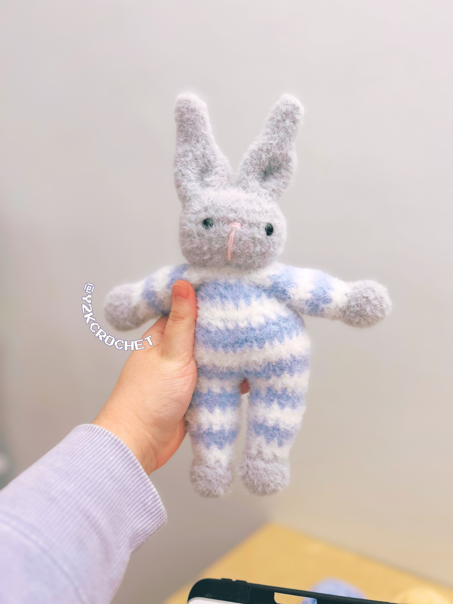 Mr. Snuggle Bunny II - Made to Order - Crochet Goodnight Moon Plushie