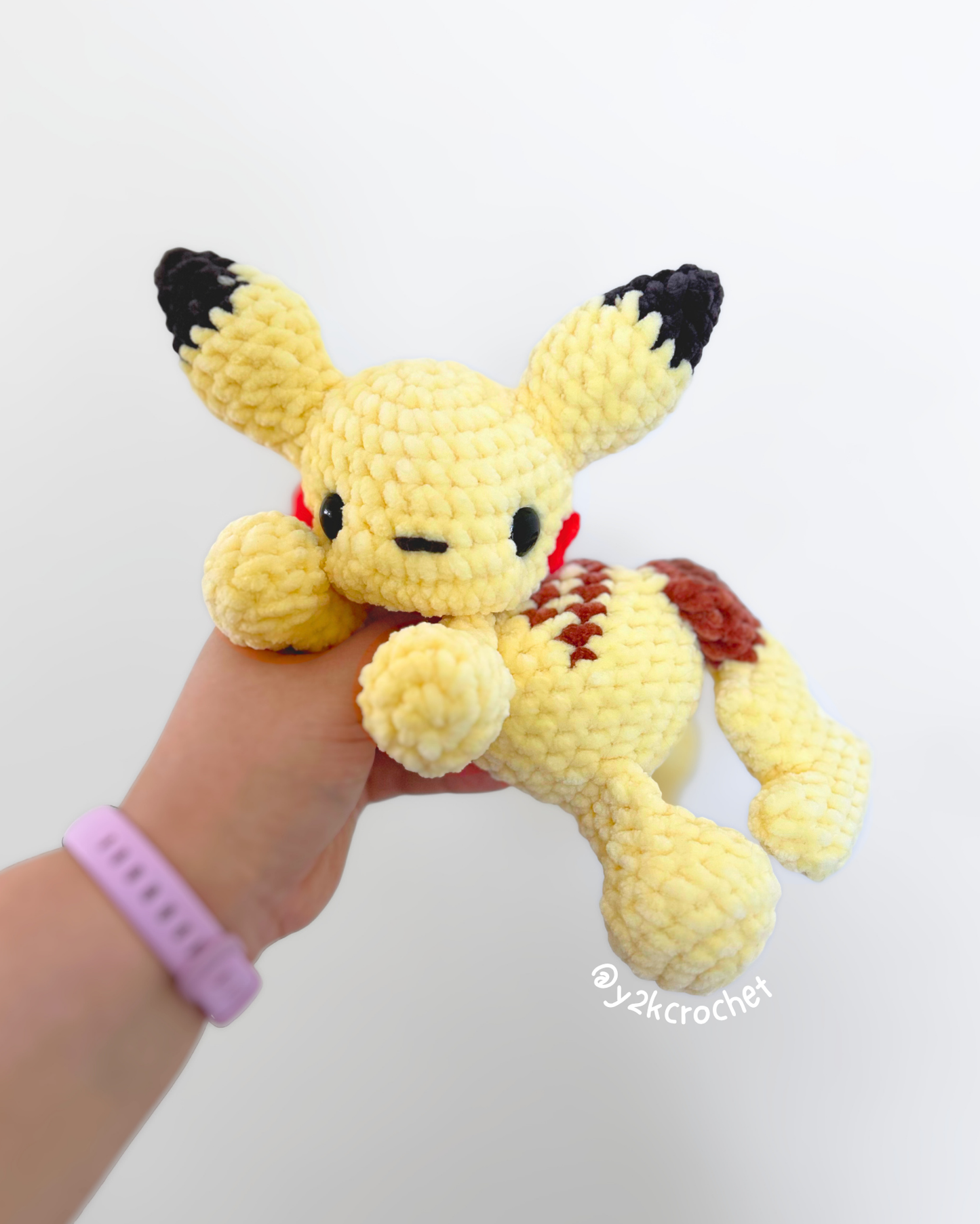 Litty the Electric Mouse Plushie - Crochet Plushies