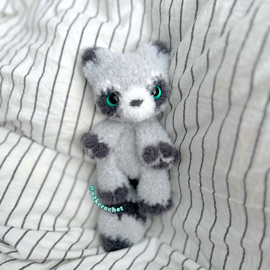 Roger and Rover Baby Raccoons - Handmade Baby Animal Plushies