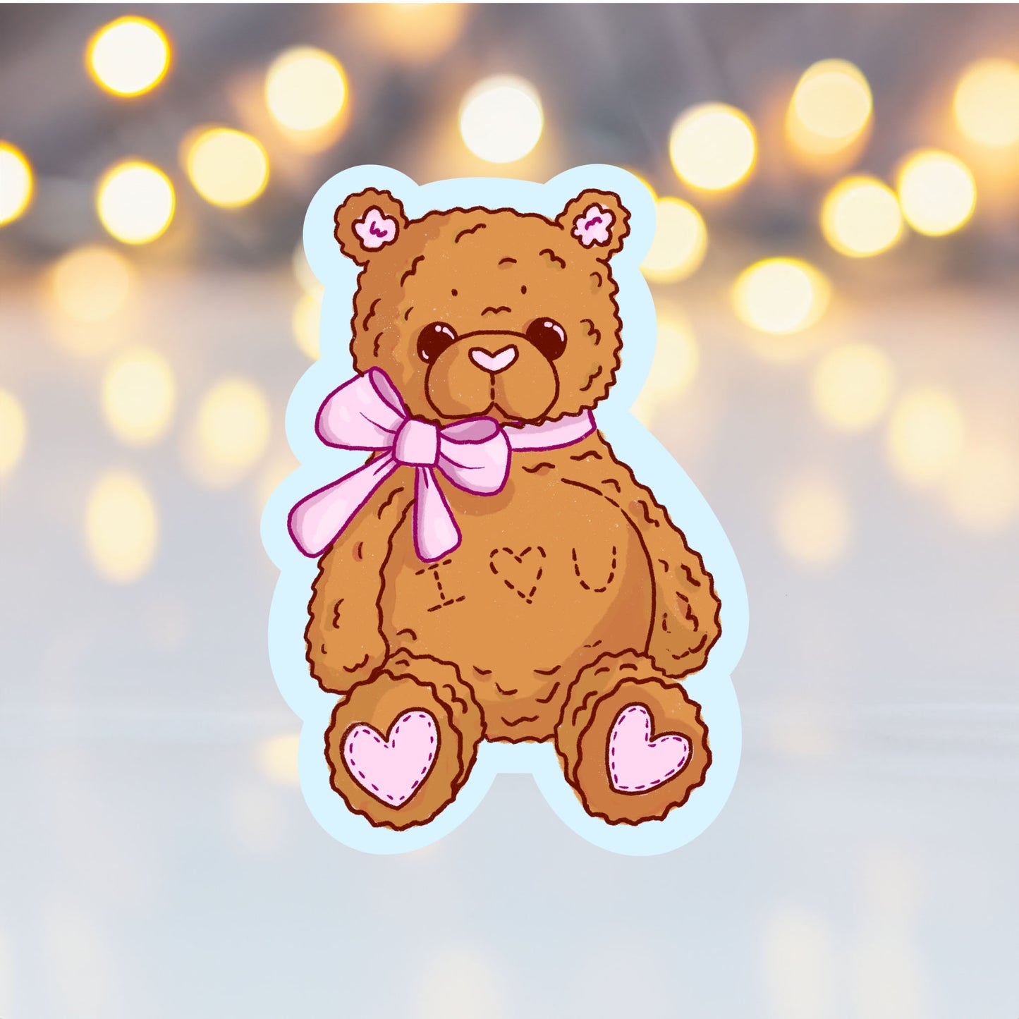 Coquette Teddy Sticker